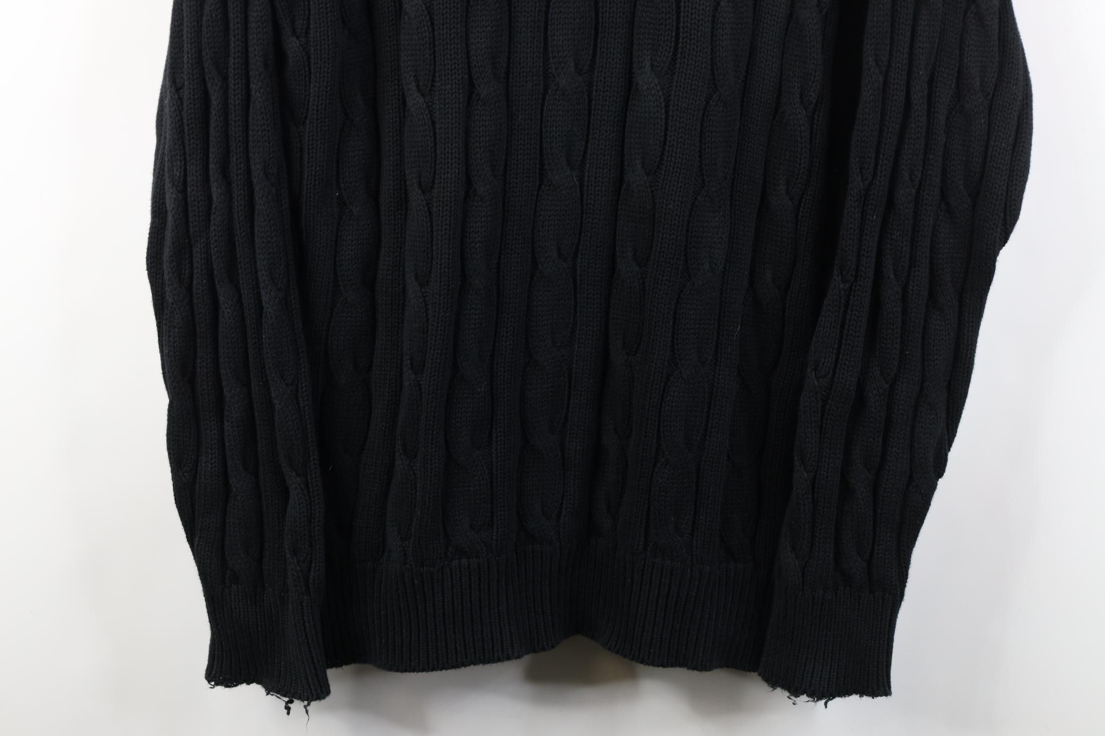 Vintage Vtg 90s Y2K Streetwear Fisherman Chunky Cable Knit Sweater Size US XL / EU 56 / 4 - 3 Thumbnail