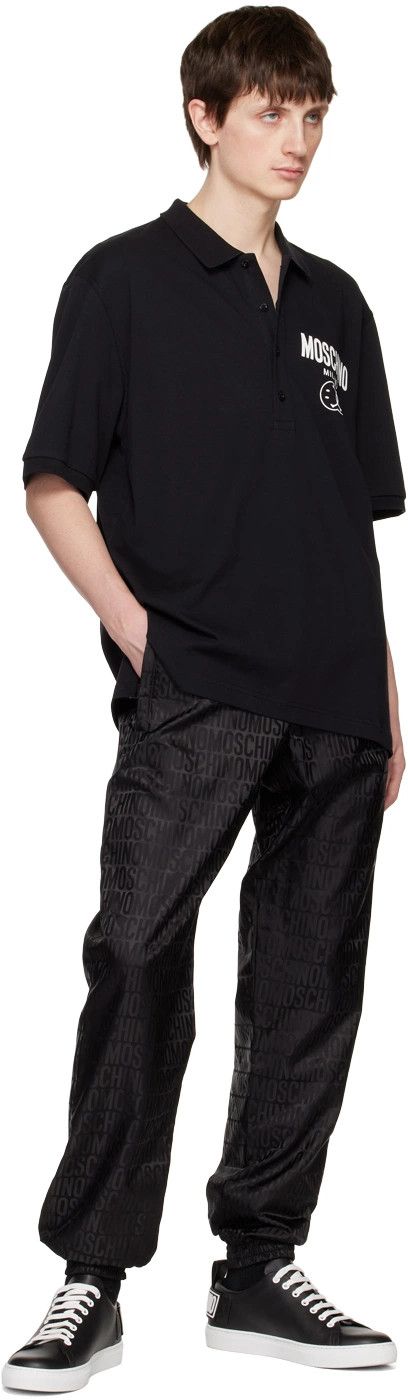 Moschino o1y0225 Logo Polo Shirt in Black Size US L / EU 52-54 / 3 - 4 Thumbnail
