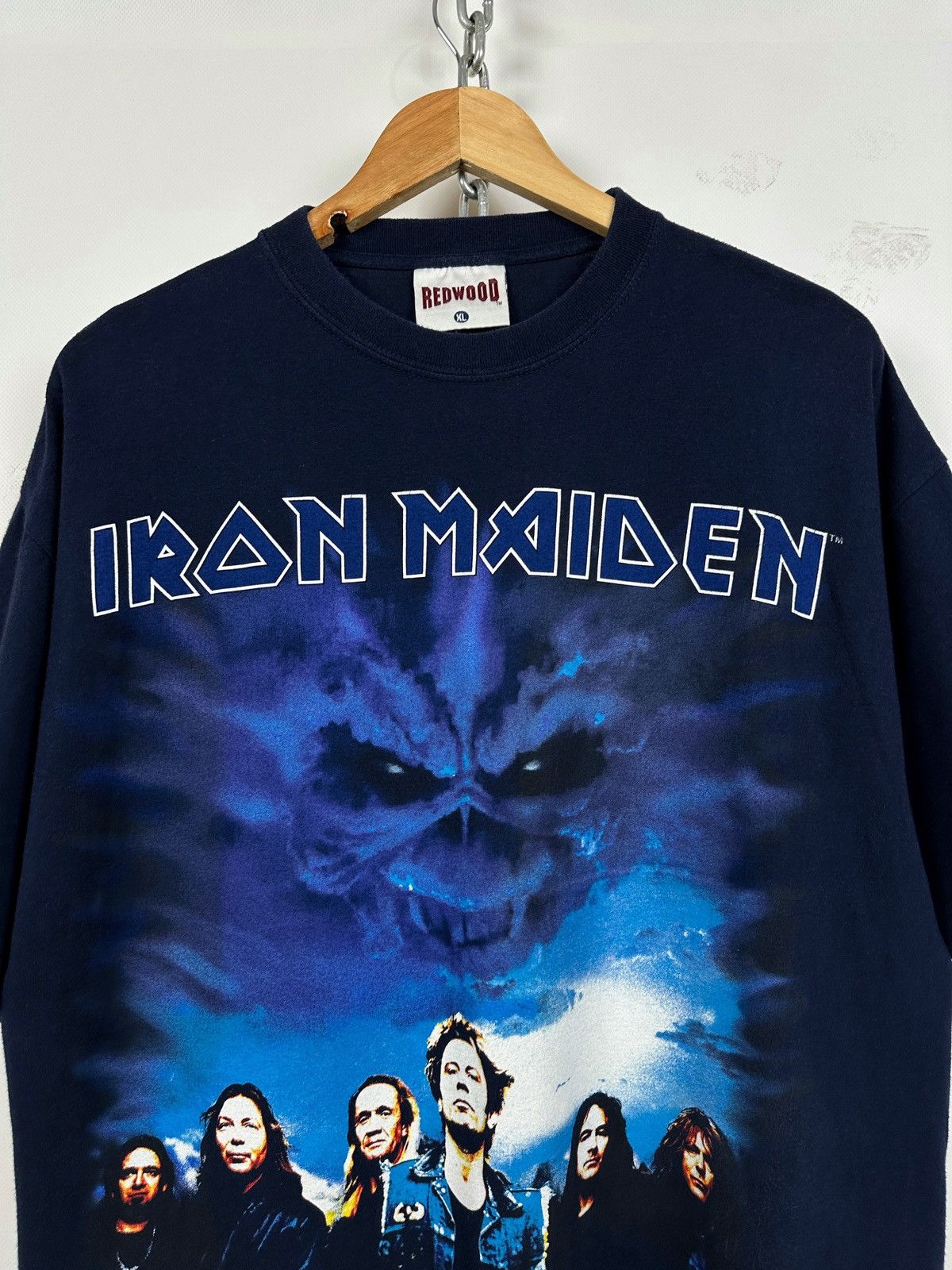 Band Tees 2000 Vintage Iron Maiden Brave New World Tour T-Shirt Size US XL / EU 56 / 4 - 5 Thumbnail
