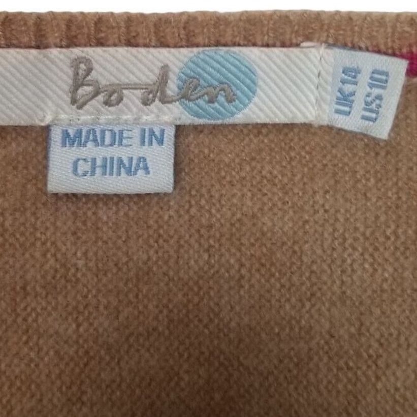 Boden Boden Womens Cashmere V-Neck Sweater Size 10 Quiet Luxury Size L / US 10 / IT 46 - 5 Thumbnail