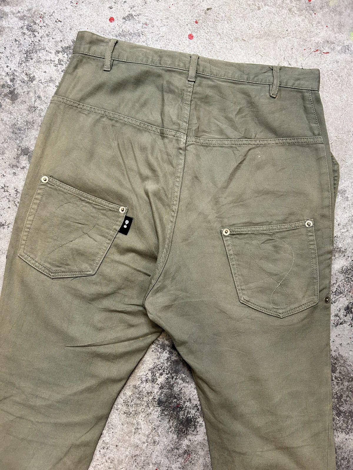 Issey Miyake Mercibeaucoup by Issey Miyake Green Trousers Size US 32 / EU 48 - 12 Thumbnail