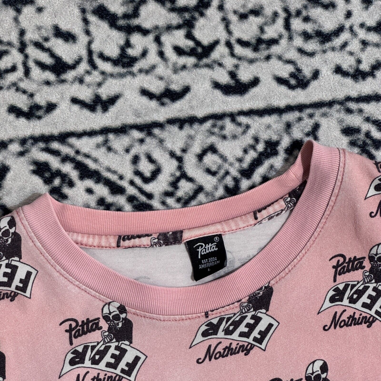 Patta × Vintage Vintage Patta Pink Cotton T-Shirt Size L Allover Print Y2K Size US L / EU 52-54 / 3 - 5 Thumbnail