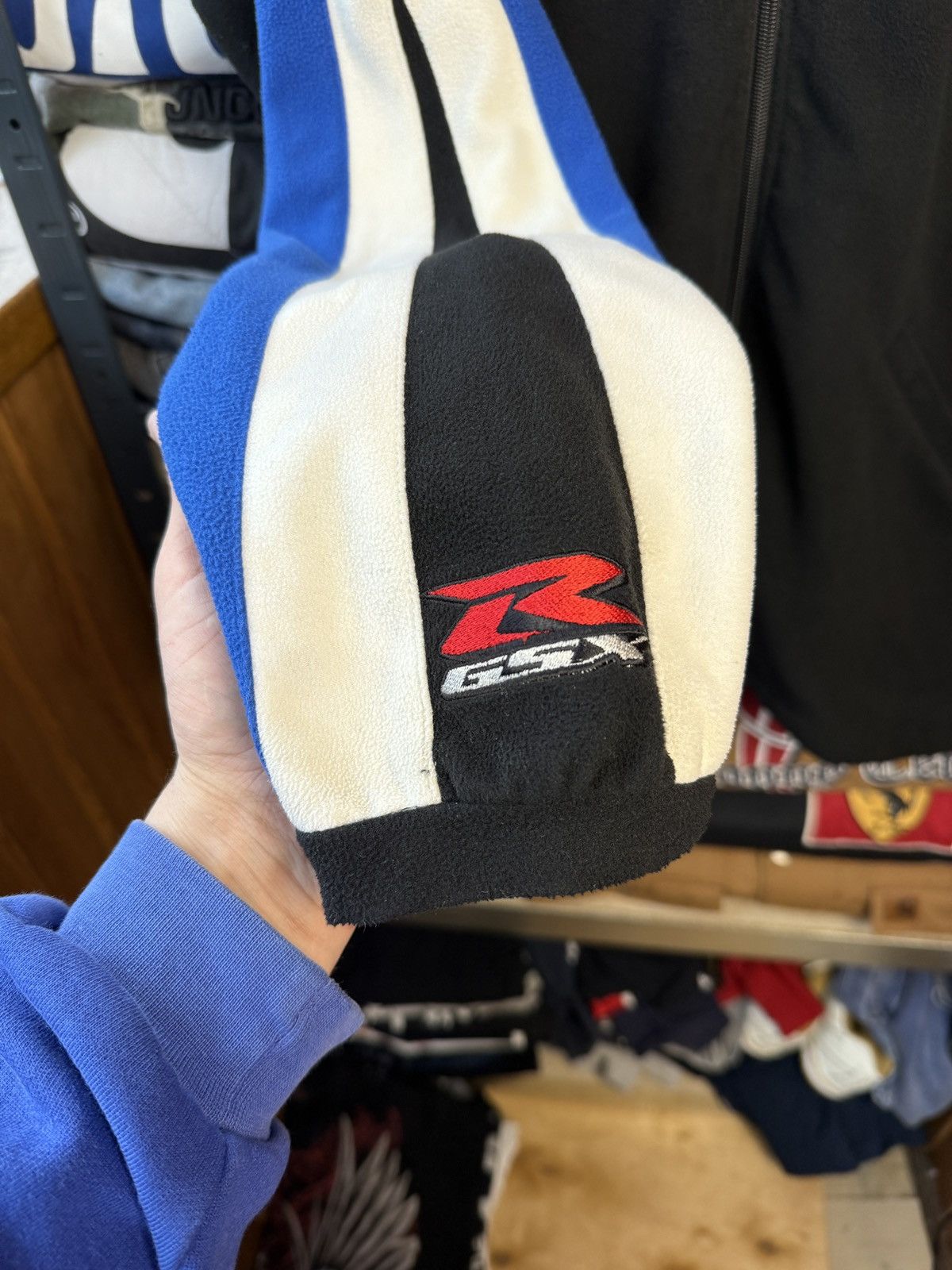 NASCAR × Vintage Vintage Suzuki Racing Fleece Jacket Nascar Big Logo Size US L / EU 52-54 / 3 - 6 Thumbnail