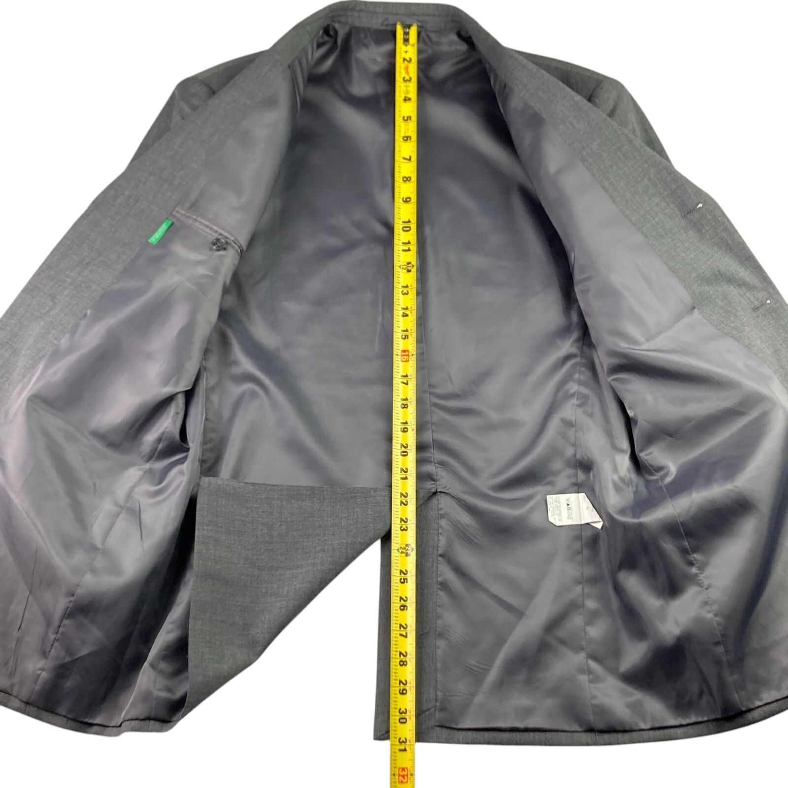 United Colors Of Benetton United Colors of Benetton Men’s 3-Button Suit Gray • US 42 L Size 42L - 7 Thumbnail