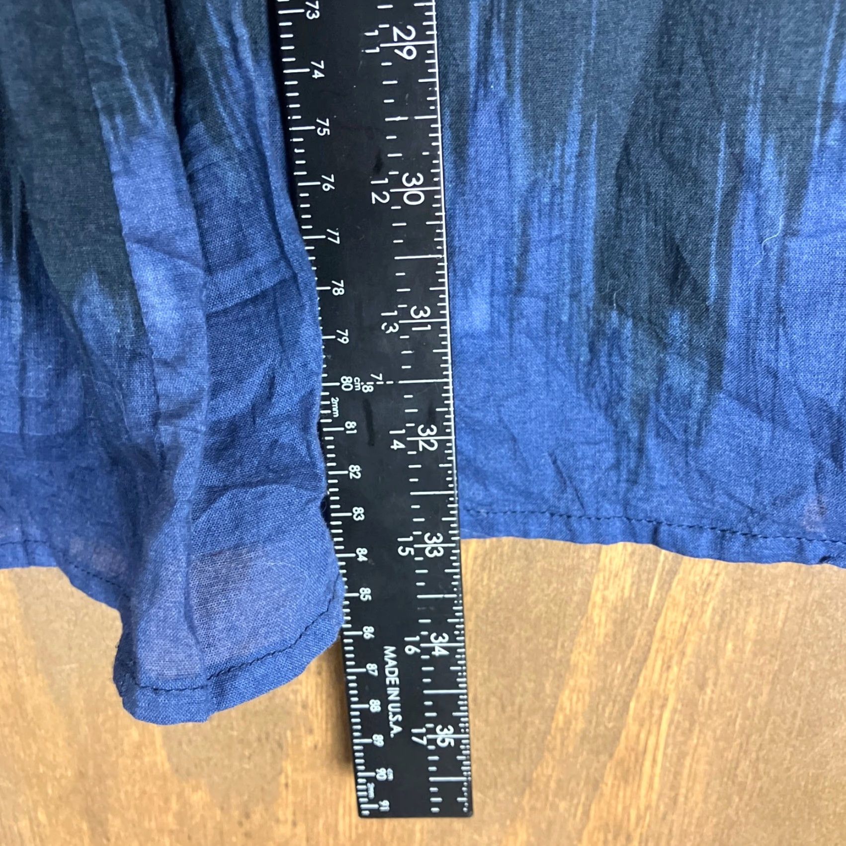 Vintage Chicos Womens Skirt Maxi Pull On 2 (L) Cotton Blue Purple Pattern Casual Workwear Size 36" / US 14 / IT 50 - 6 Thumbnail