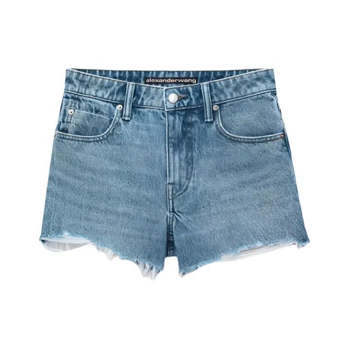 Alexander Wang Alexander Wang Vintage High-Waisted Denim Shorts 0079 Size 24" / US 00 / IT 34 - 1 Thumbnail