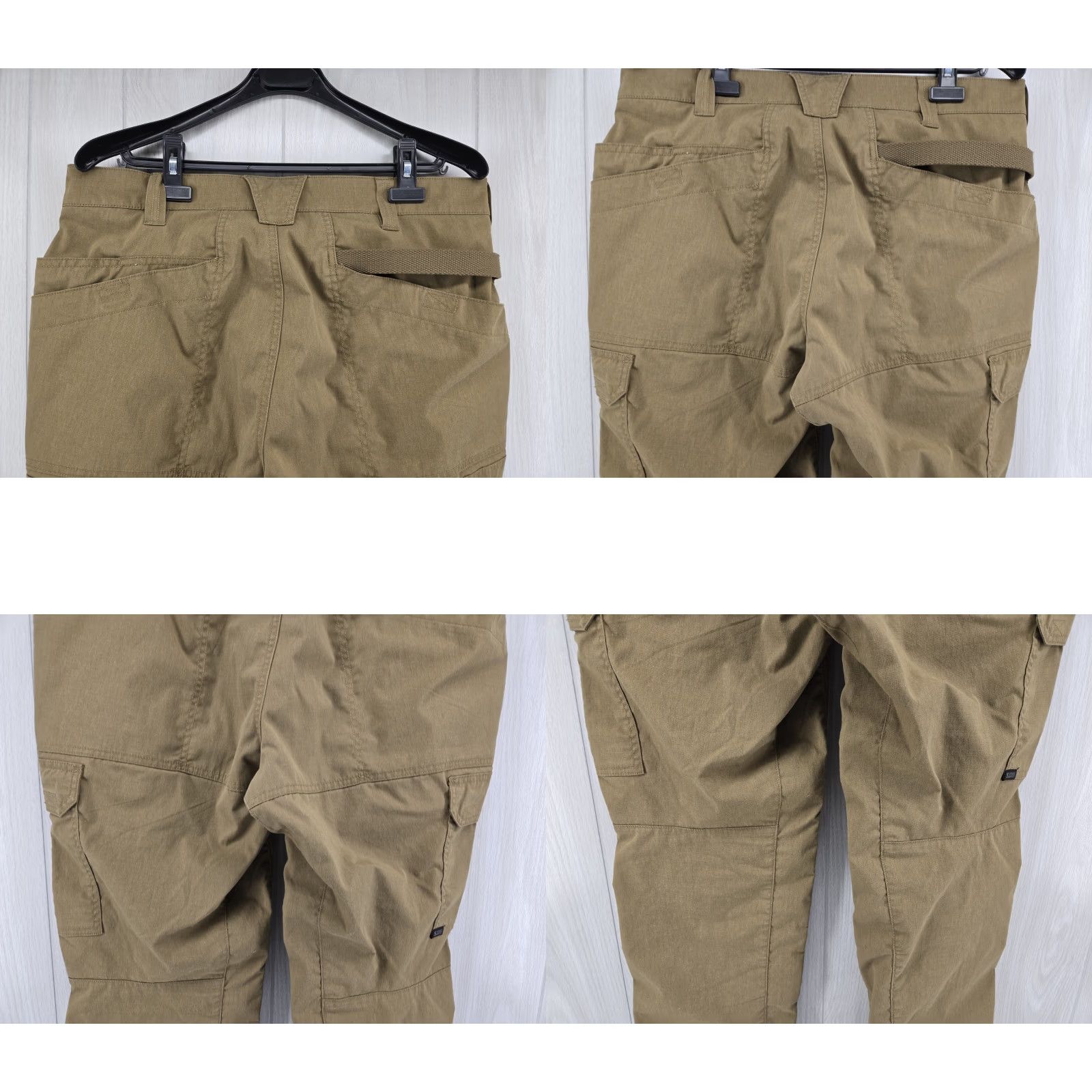 Vintage 5.11 Tactical Series Men Pants 36x30 Cargo Utility Ripstop Double Knee Brown Size US 36 / EU 52 - 8 Thumbnail