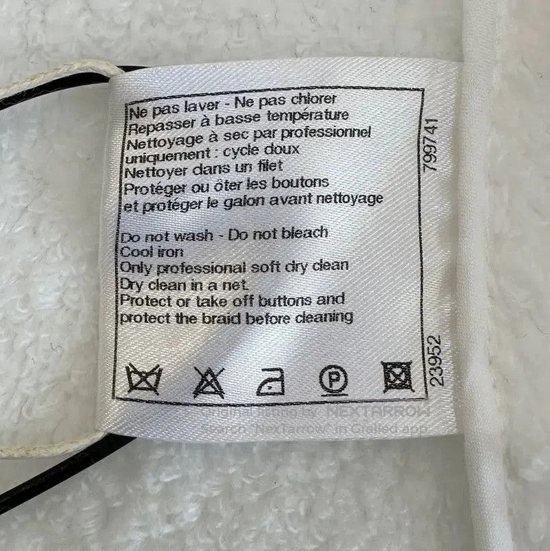 Chanel Chanel White Cotton Mid-Length Coat . Size S / US 4 / IT 40 - 8 Thumbnail