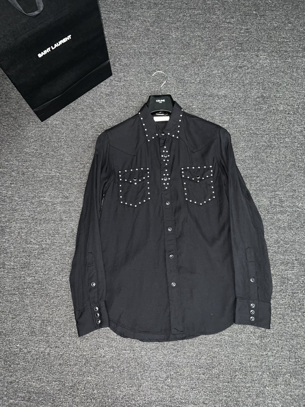 Hedi Slimane Saint Laurent Western Shirt 2015ss Size US M / EU 48-50 / 2 - 1 Thumbnail