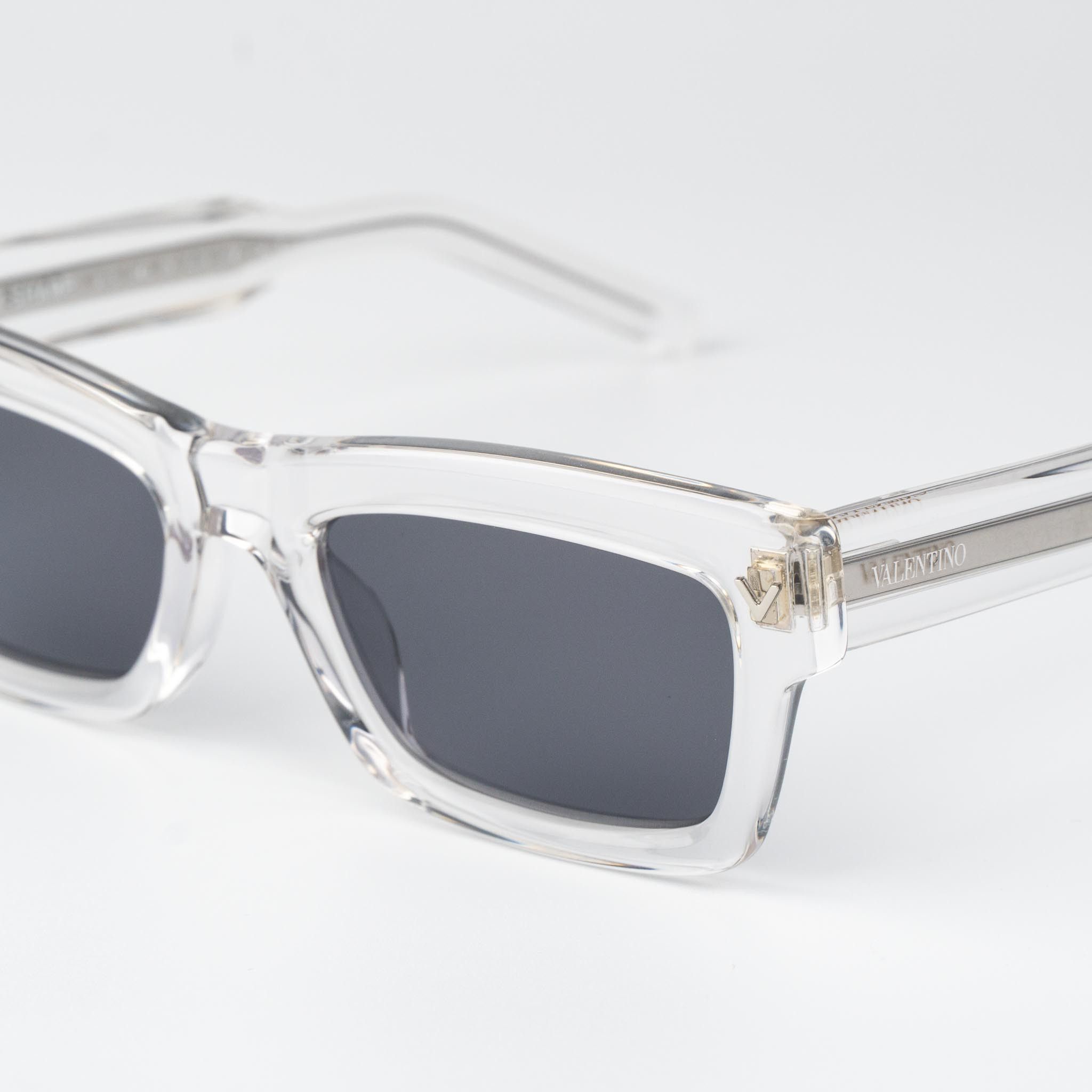 Valentino Valentino Women Sunglasses Grey Rectangle V-SHARP VLS-134 C Size ONE SIZE - 5 Thumbnail
