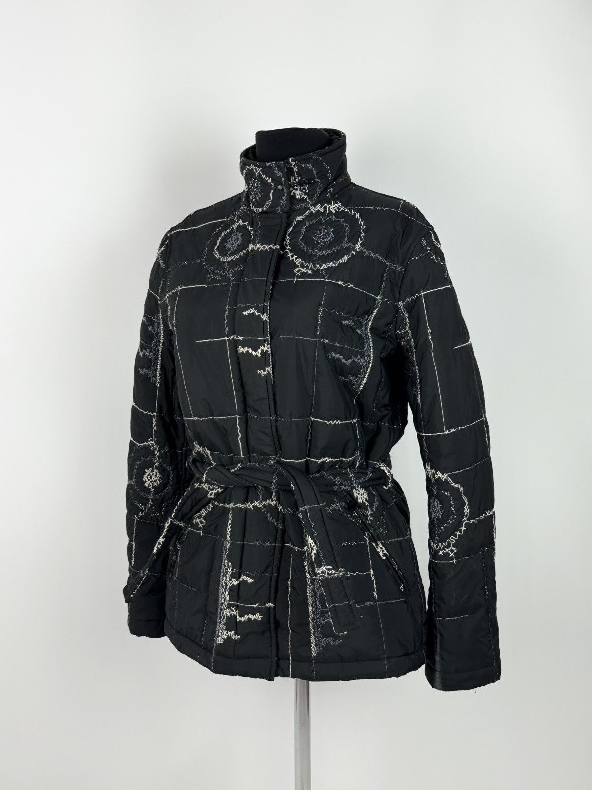 Fay Fay Embroidered Quilted Jacket Size L / US 10 / IT 46 - 1 Thumbnail