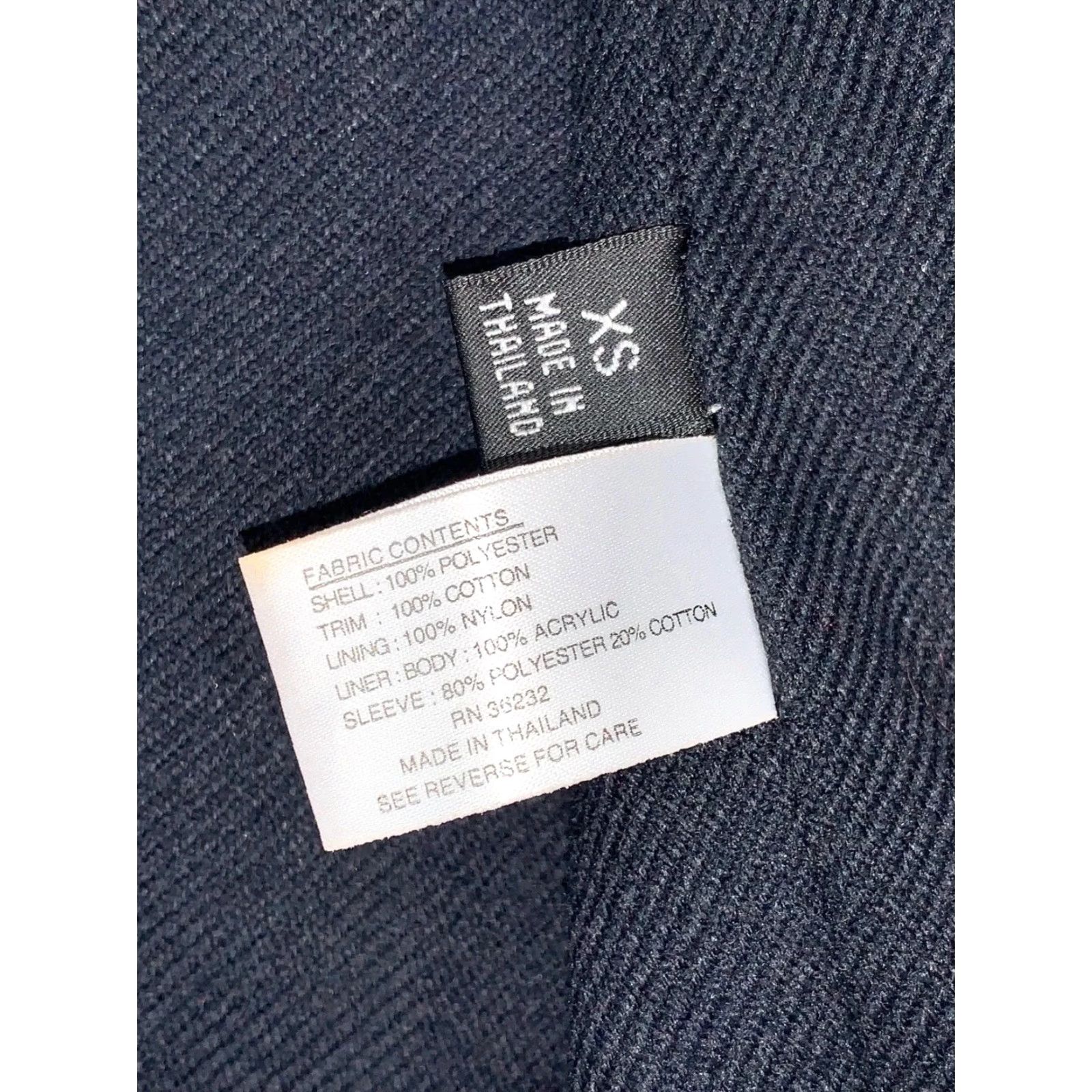 Vintage Womens Gallery Overcoat Jacket XS Black Full Zip Hooded Size XS / US 0-2 / IT 36-38 - 4 Thumbnail
