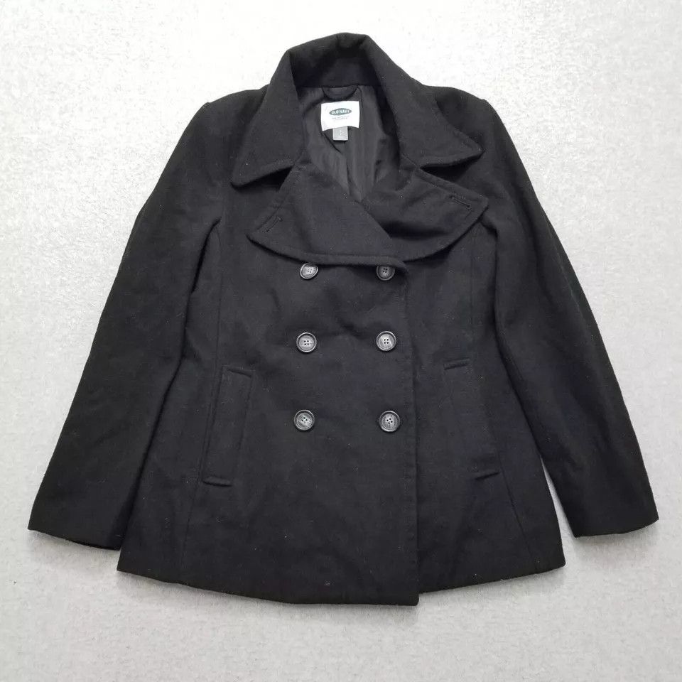 Old Navy Old Navy Coat Womens Small Wool Blend Pockets Buttons Size S / US 4 / IT 40 - 1 Thumbnail