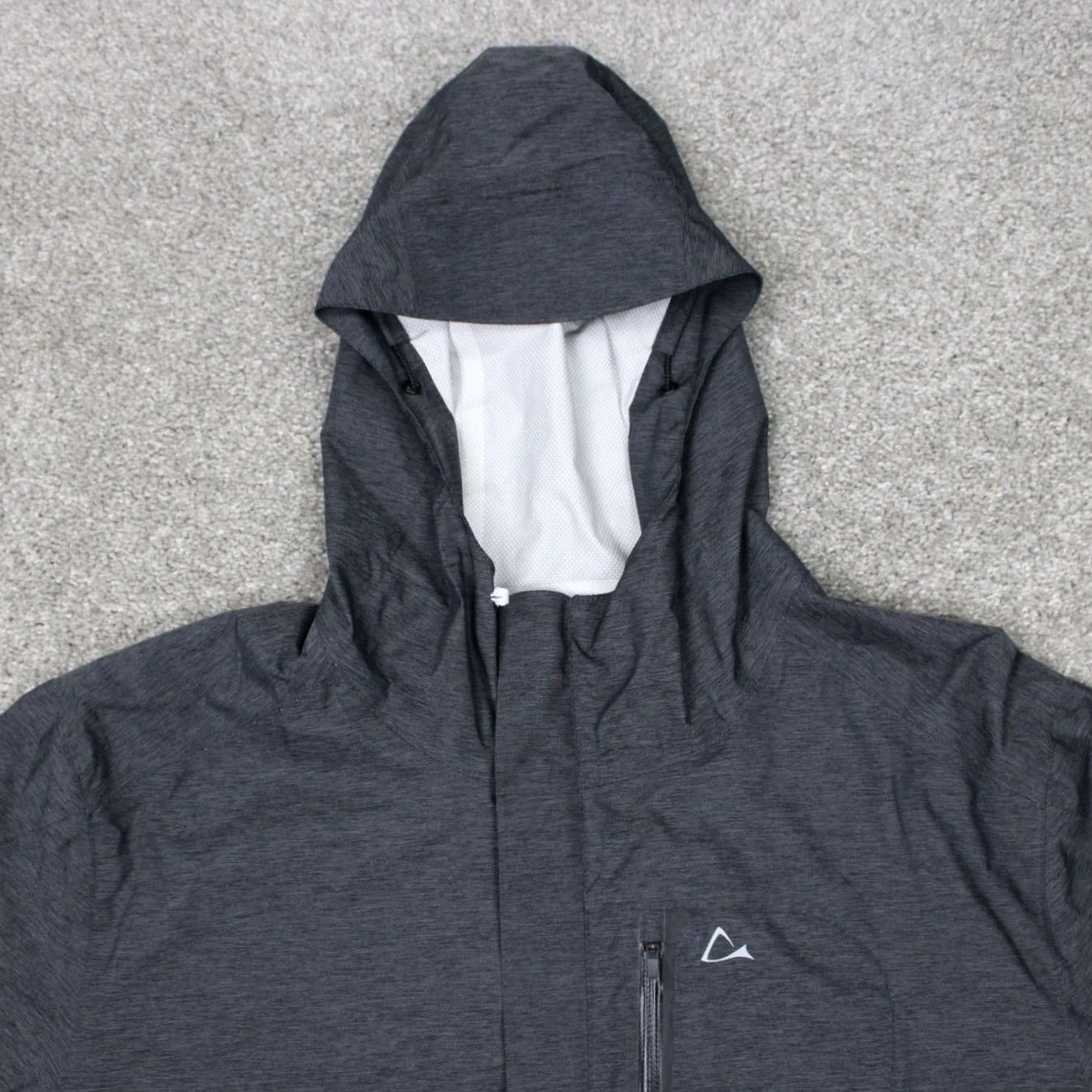 Vintage Paradox Jacket Mens XL Gray Windbreaker Full Zip Hooded Nylon/Poly Rain Coat Size US XL / EU 56 / 4 - 5 Thumbnail