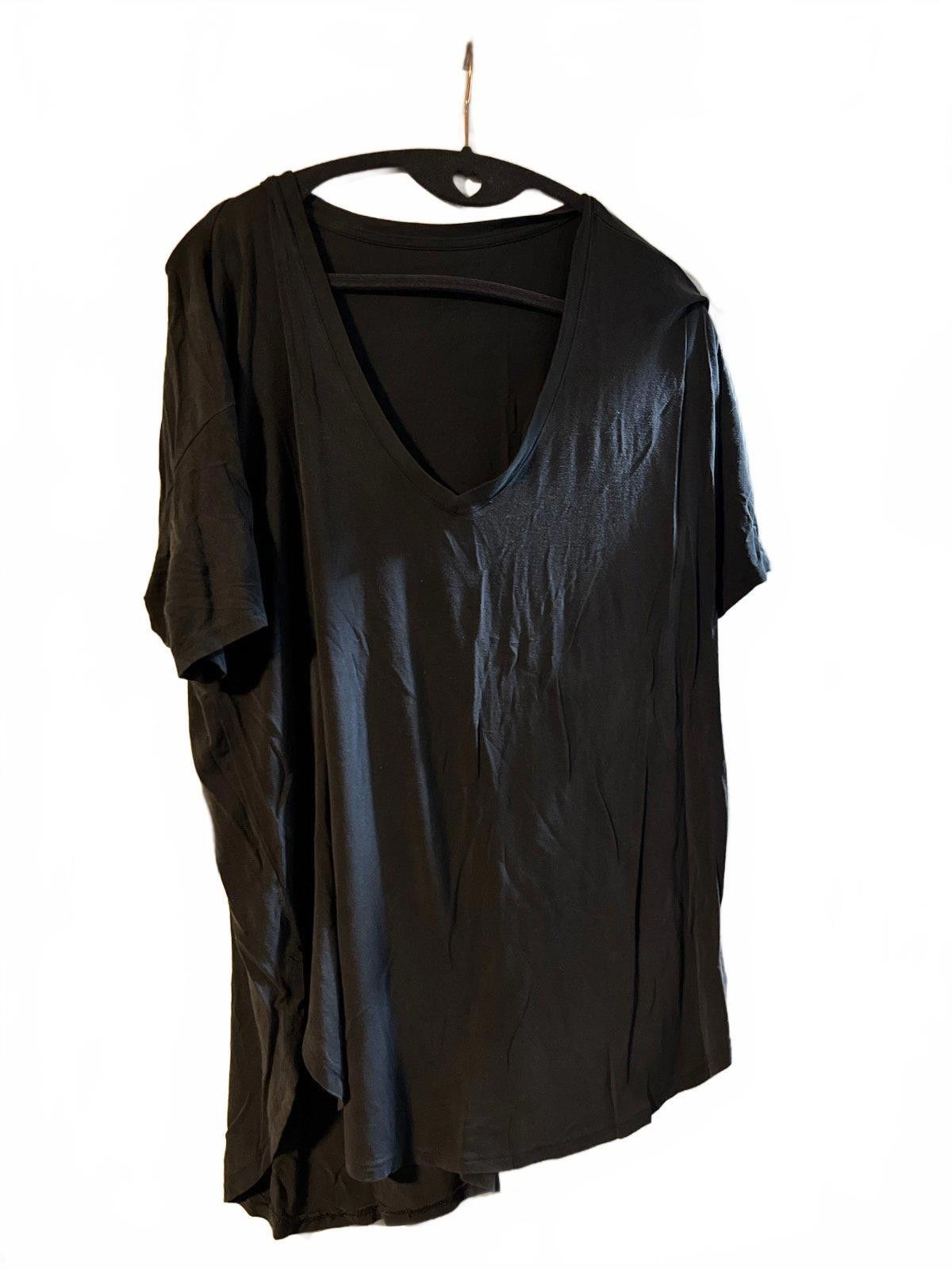 American Eagle Outfitters Casual Grey V-Neck Tee- AE Soft & Sexy Size M / US 6-8 / IT 42-44 - 1 Thumbnail