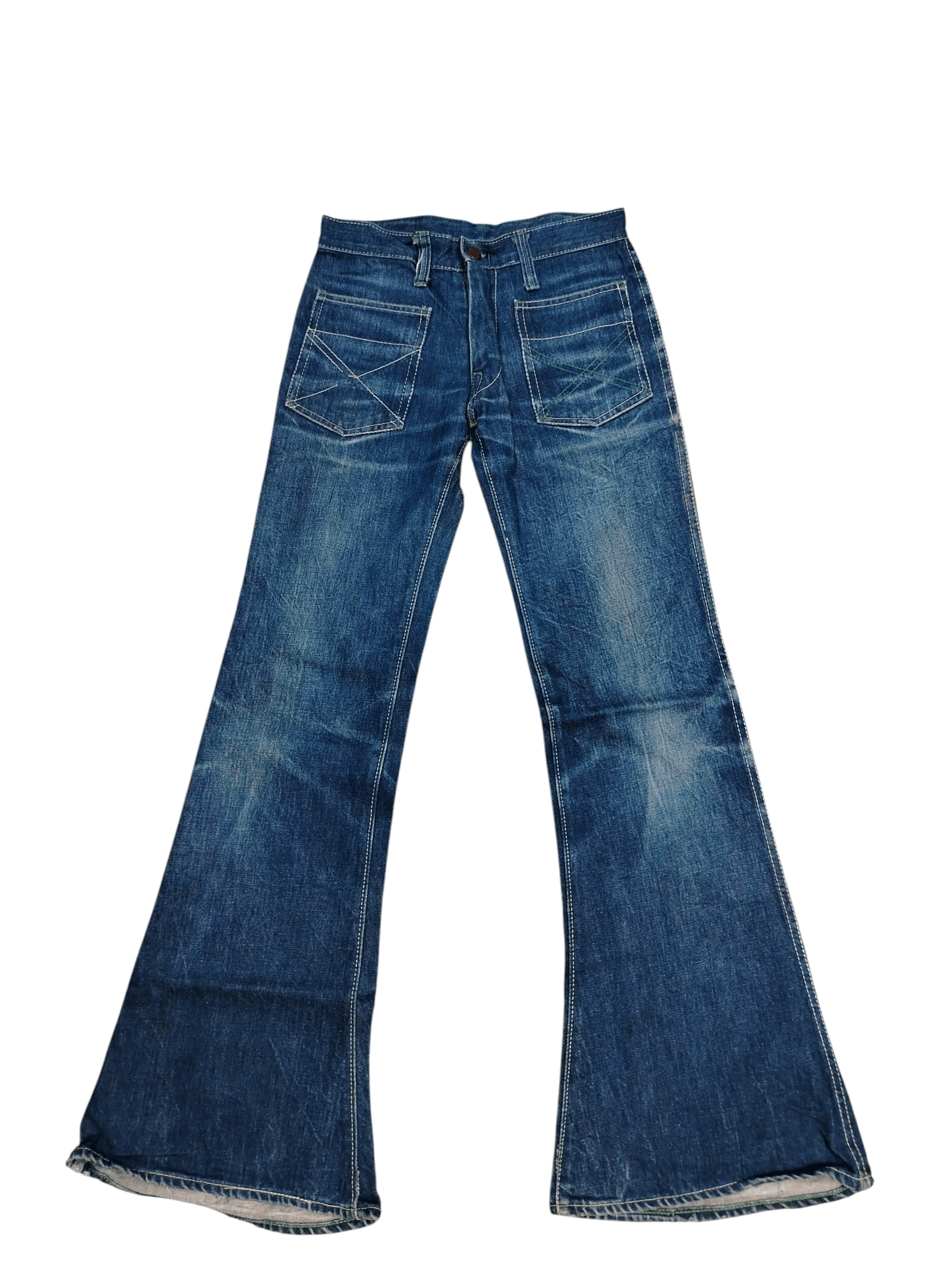 Vintage Vintage 70s Corn Popper bell bottom jeans Size 28" / US 6 / IT 42 - 2 Thumbnail