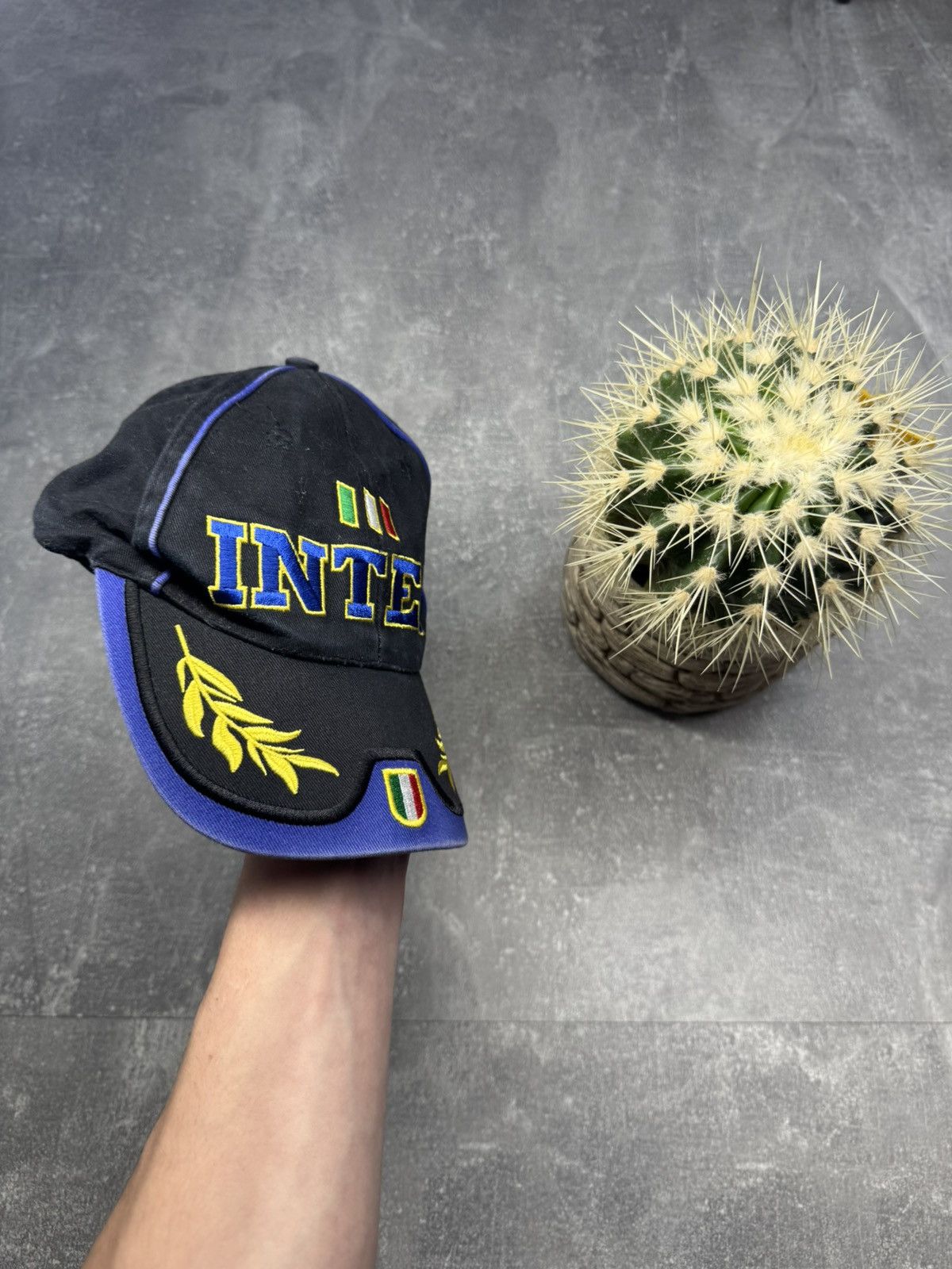 Vintage Vintage Inter Milan Cap Hat PSG Newcastle Manchester Size ONE SIZE - 2 Thumbnail