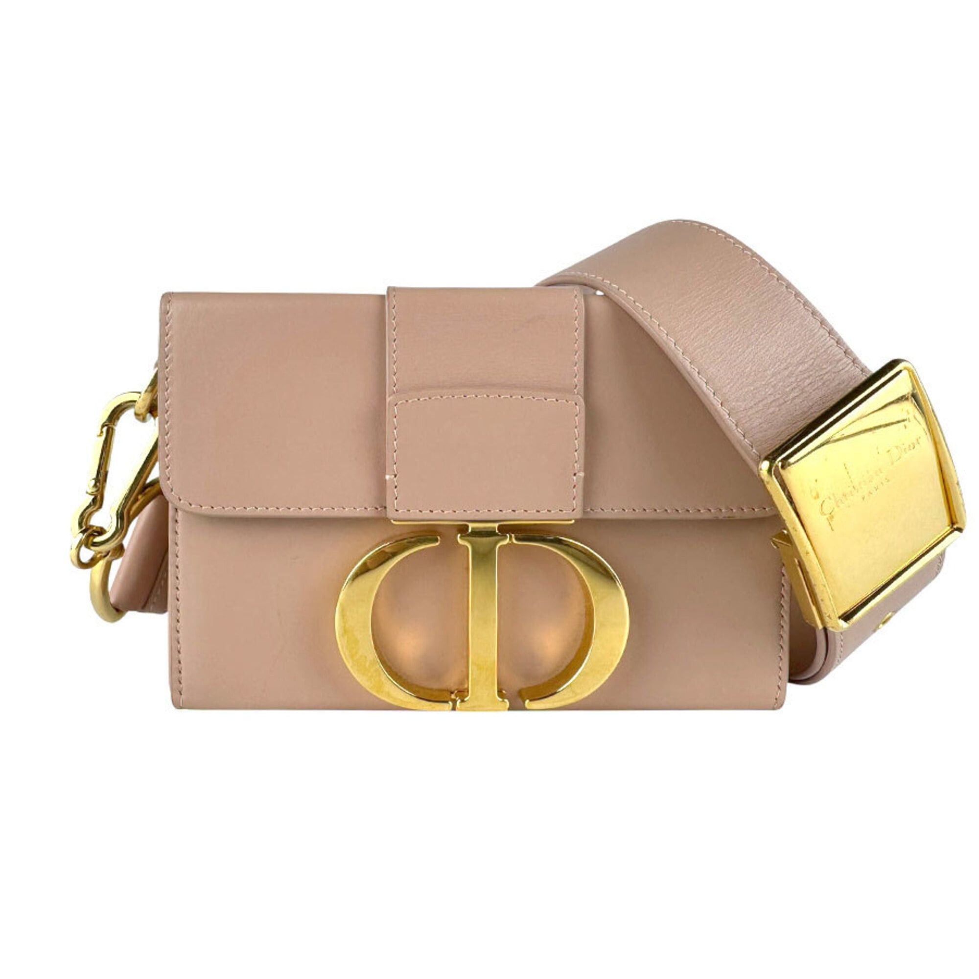 Dior Christian Dior 30 Montaigne Leather Shoulder Bag, Pink Beige, Women's (z9782) Size ONE SIZE - 1 Thumbnail