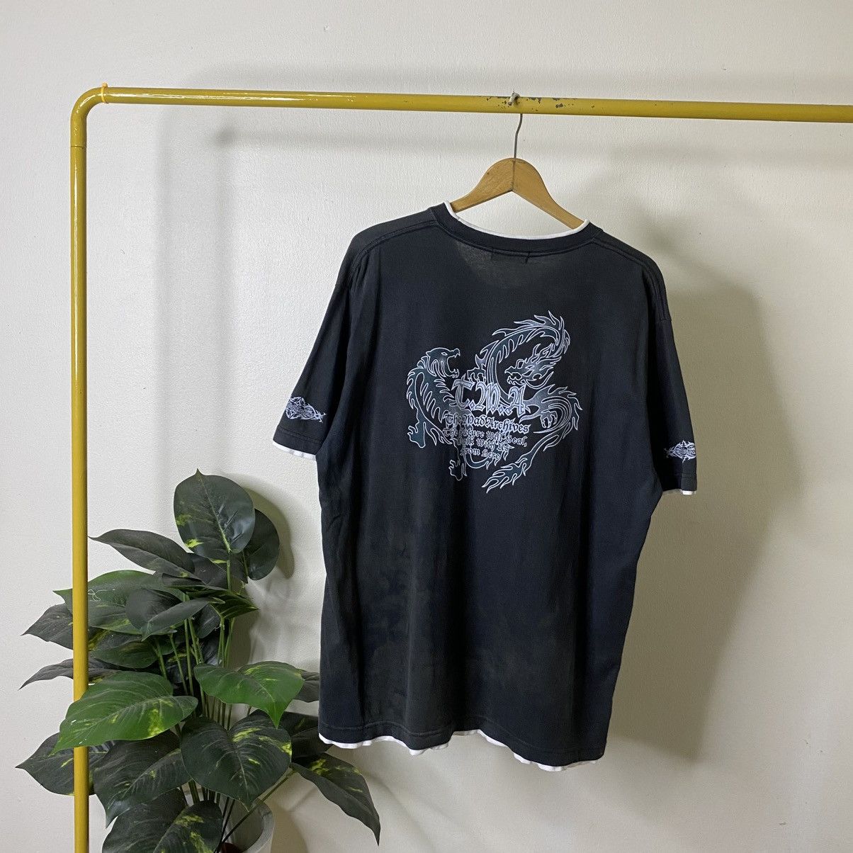 Mind Games Dragon Affliction Design Cyber Gothic Punk Ifsixwasnine Tee Size US XL / EU 56 / 4 - 1 Thumbnail