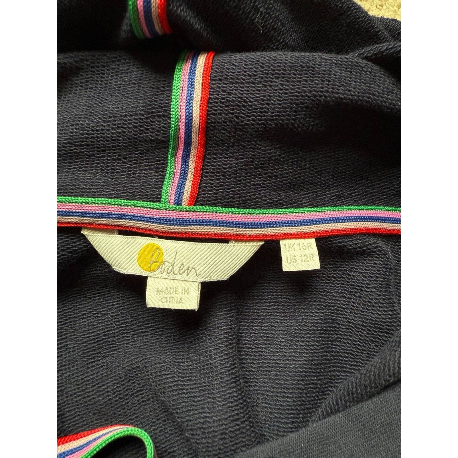 Boden BODEN Oriel Sweatshirt Hoodie Dress Navy Blue Women Sz 12 Size XL / US 12-14 / IT 48-50 - 4 Thumbnail