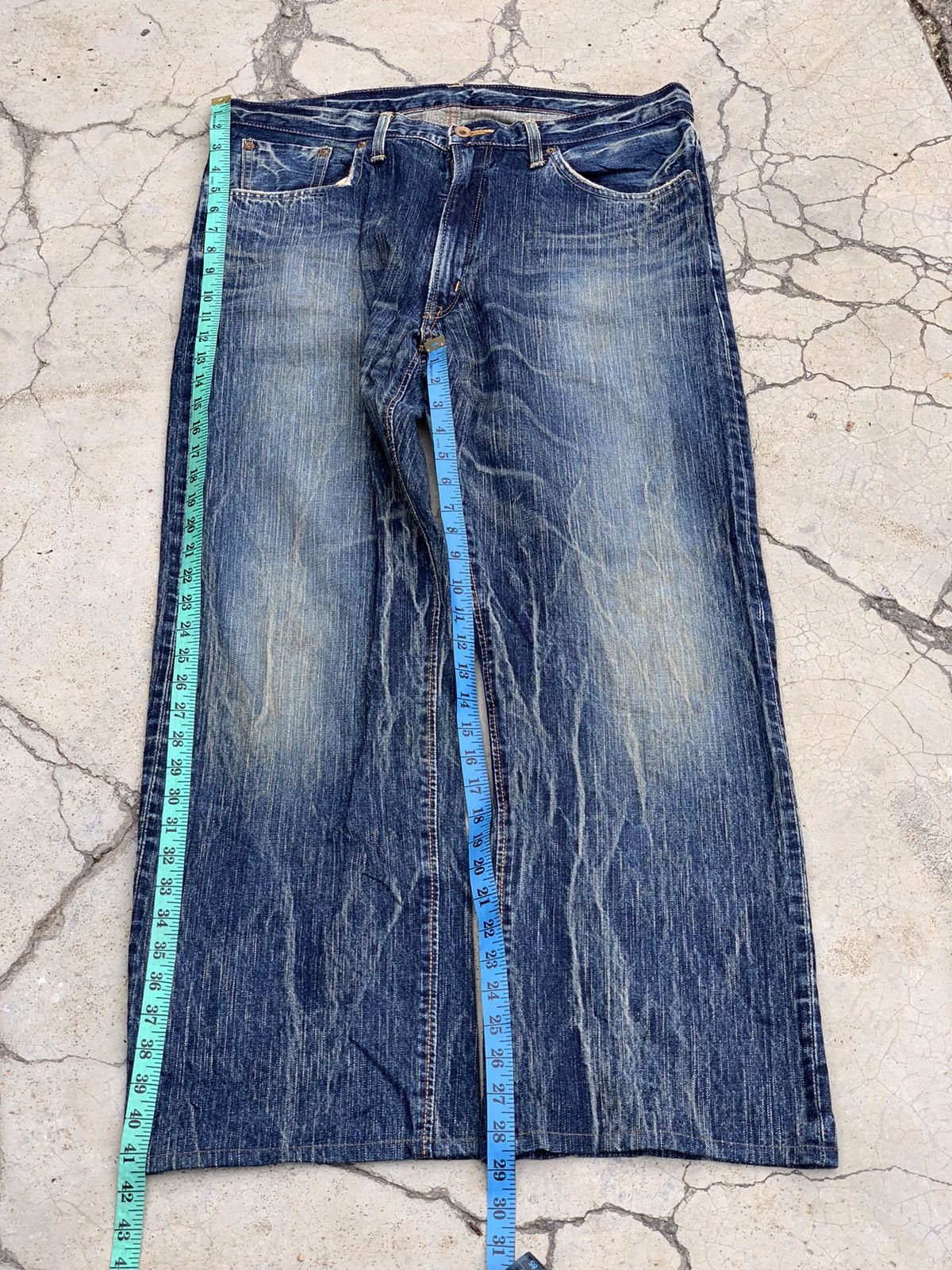 Edwin EDWIN 505Z selvage denim with lightning pattern. Size US 36 / EU 52 - 14 Thumbnail