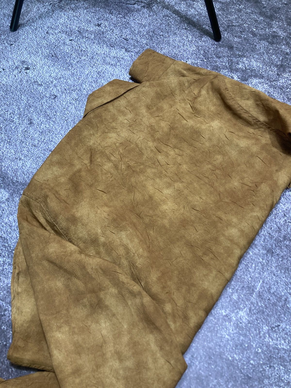 Dolce & Gabbana Dolce & Gabbana Basic Suede Skin Viscose Button Up Shirt Size US M / EU 48-50 / 2 - 9 Thumbnail