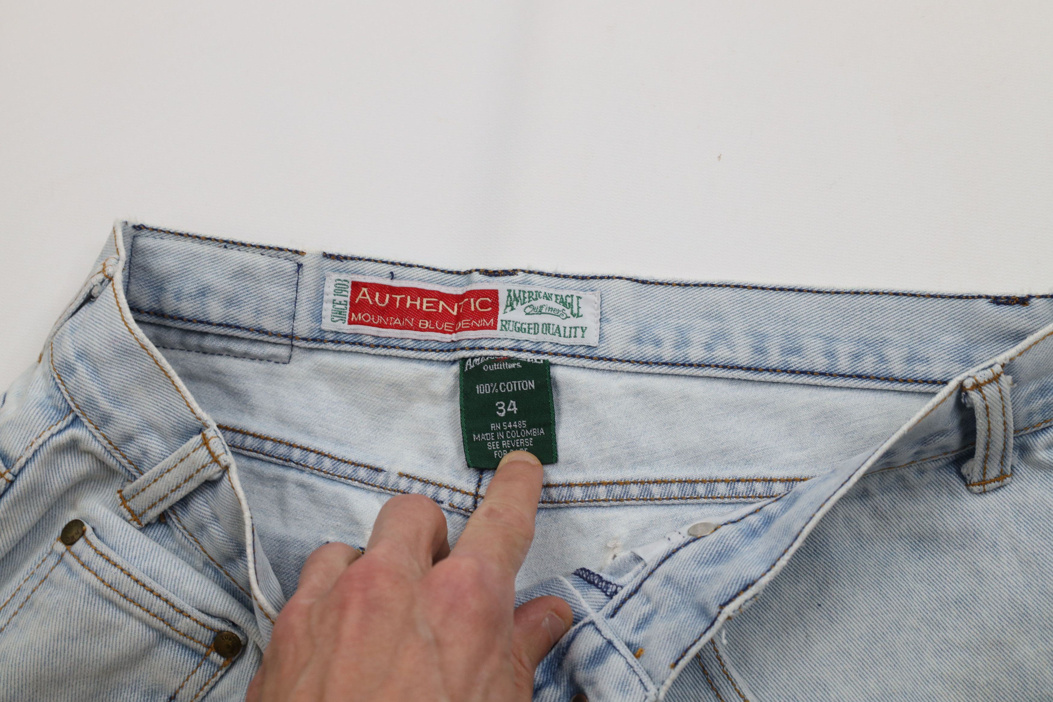 American Eagle Outfitters Vintage 90s American Eagle Outfitters Jean Shorts Jorts Size US 34 / EU 50 - 8 Thumbnail