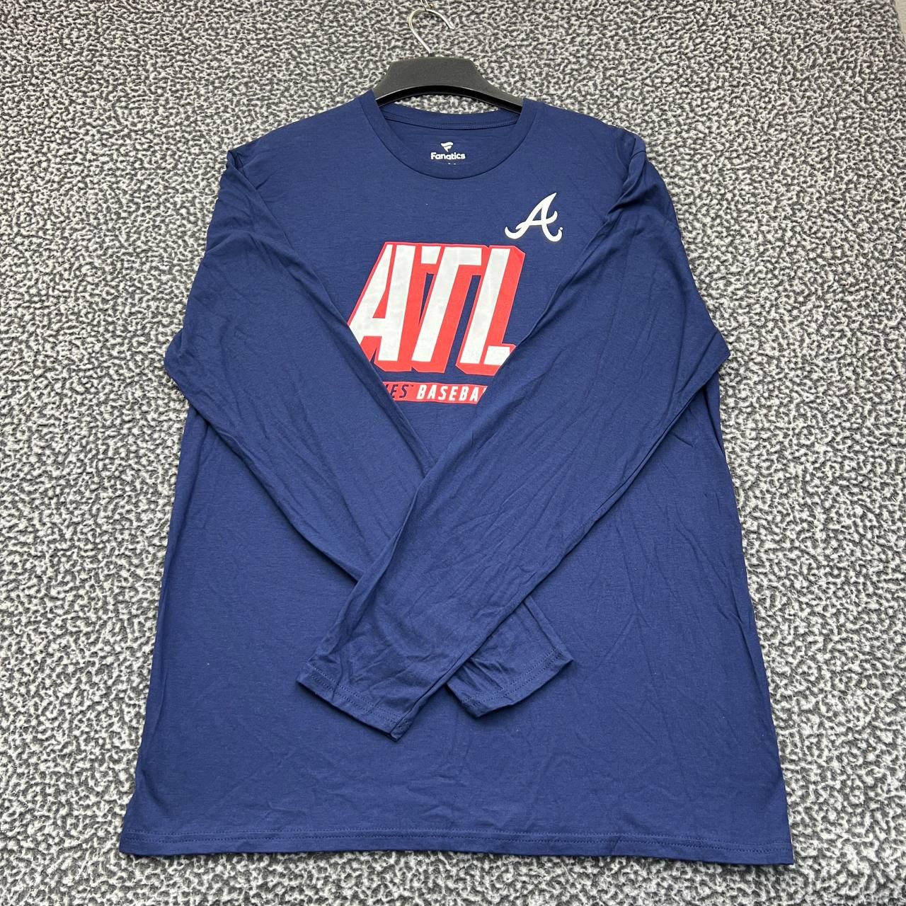 Other Atlanta Braves Shirt Men Large Blue Fanatics Crew Neck New L Size US L / EU 52-54 / 3 - 2 Thumbnail