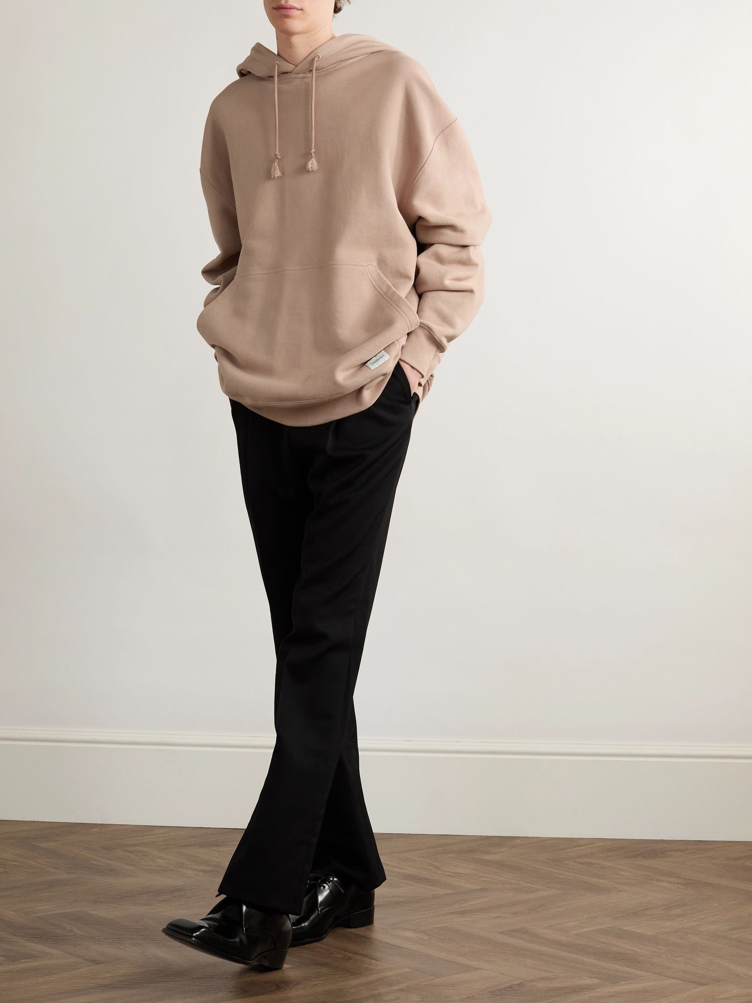 Saint Laurent Paris oc11z0126 799171 Oversized Sweatshirt & Hoodie in Beige Size US S / EU 44-46 / 1 - 2 Thumbnail