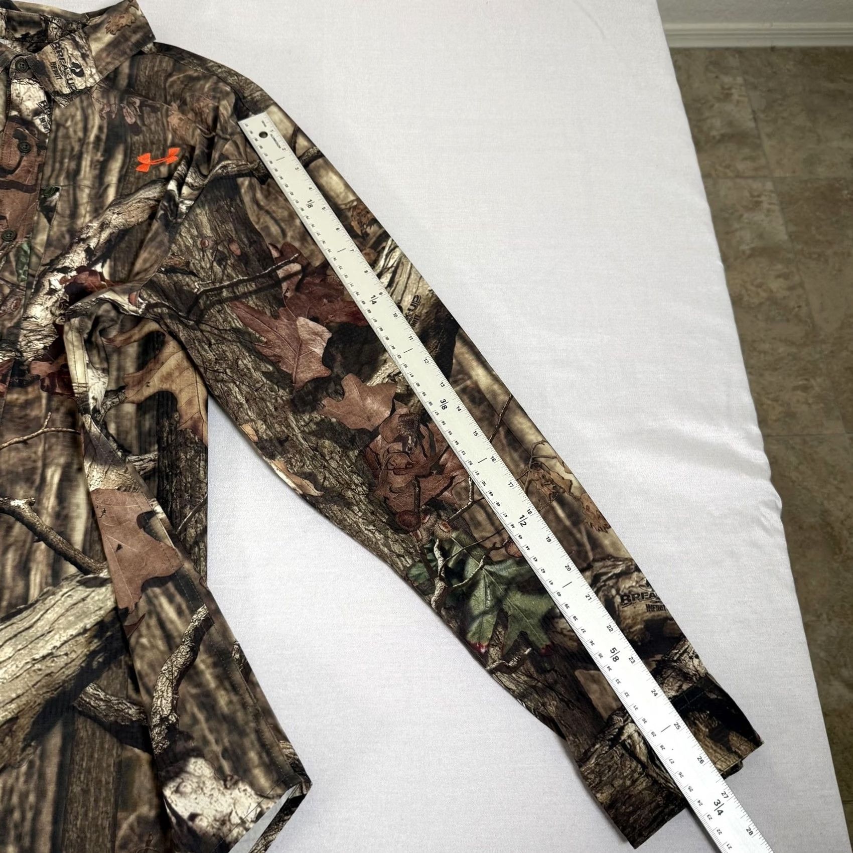 Under Armour Under Armour Shirt Mens Large Brown Break Up Infinity Camo Button Up Hunting Size US L / EU 52-54 / 3 - 7 Thumbnail