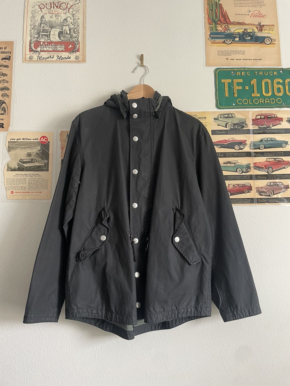 image of Steven Alan Chore Jacket in Black, Men's (Size Medium)