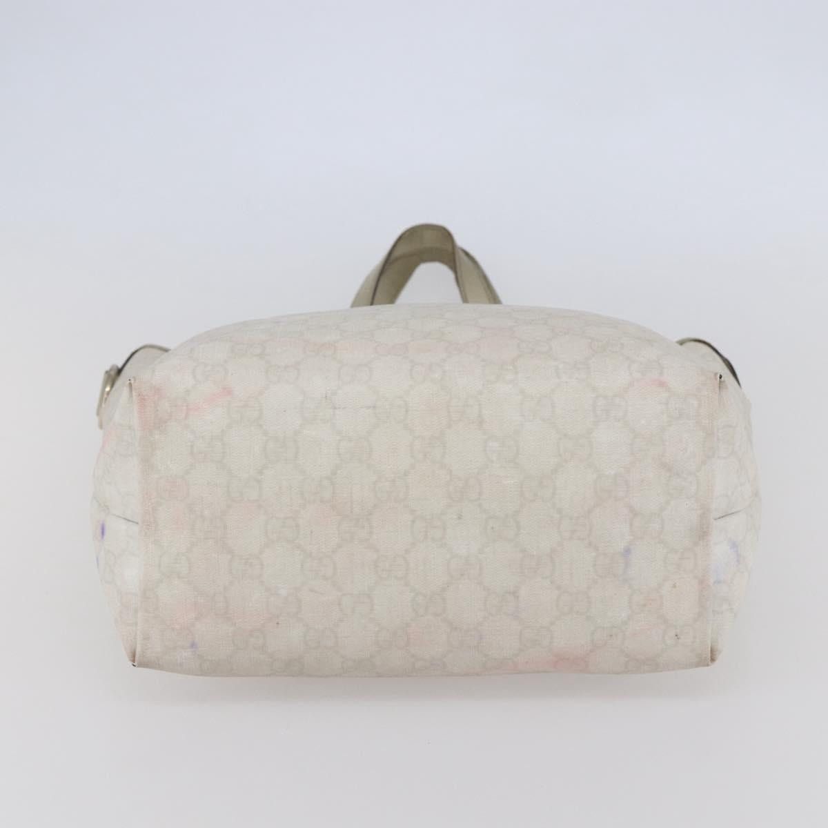 Gucci GUCCI GG Supreme Tote Bag Pvc Ivory Gold Size ONE SIZE - 9 Thumbnail