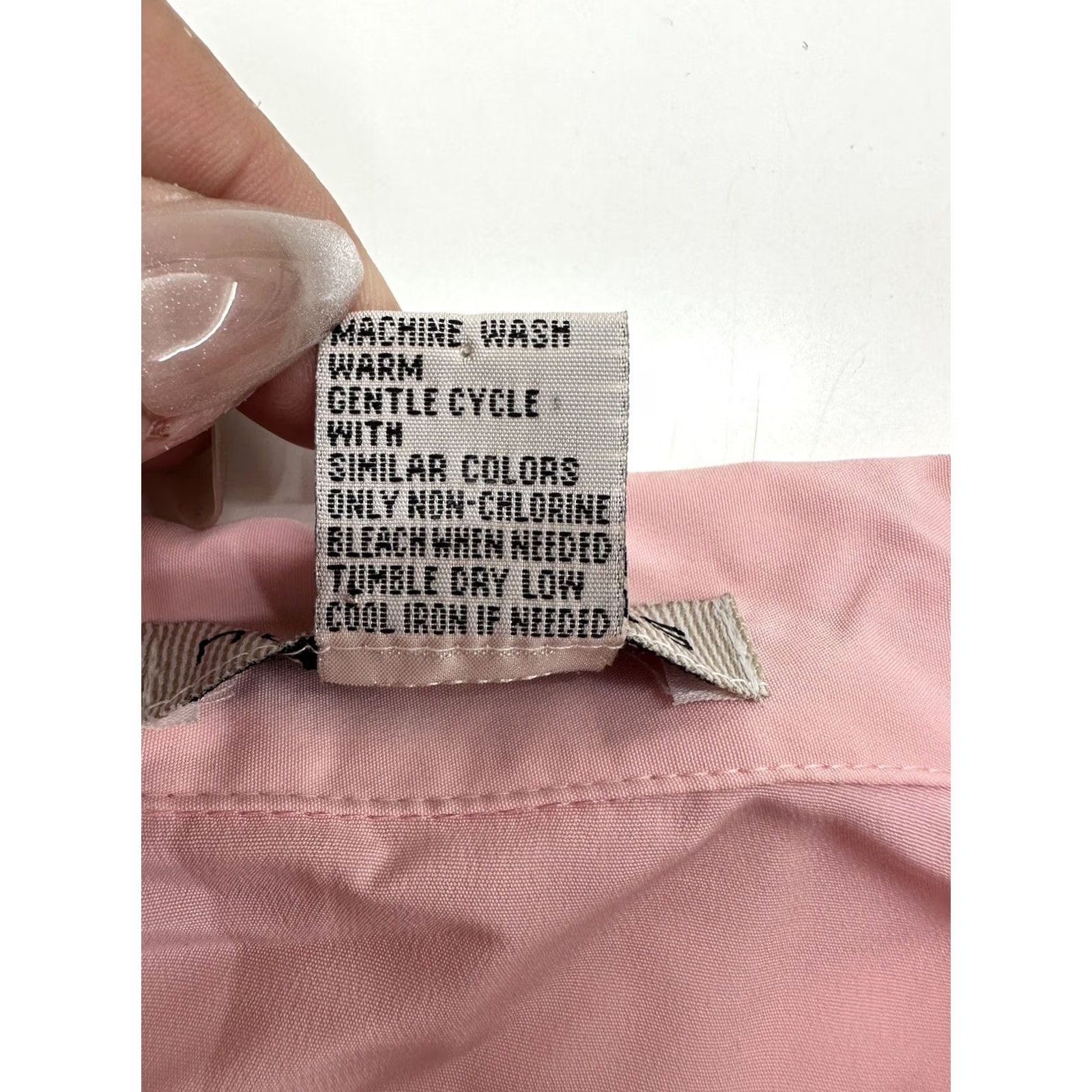 Vintage Womens Notations Pink Long Sleeve Button Up Shirt Size Small Size S / US 4 / IT 40 - 7 Thumbnail
