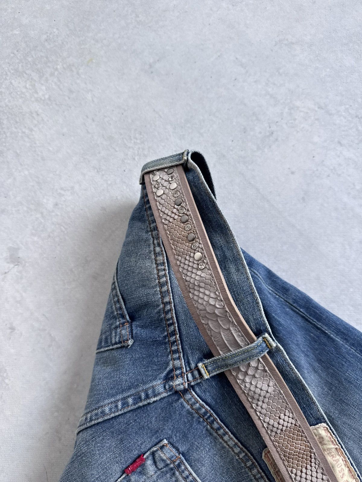 KMRii Y2K KMRii Style Japan Leather Metal Glamour Unisex Belt Size ONE SIZE - 7 Thumbnail