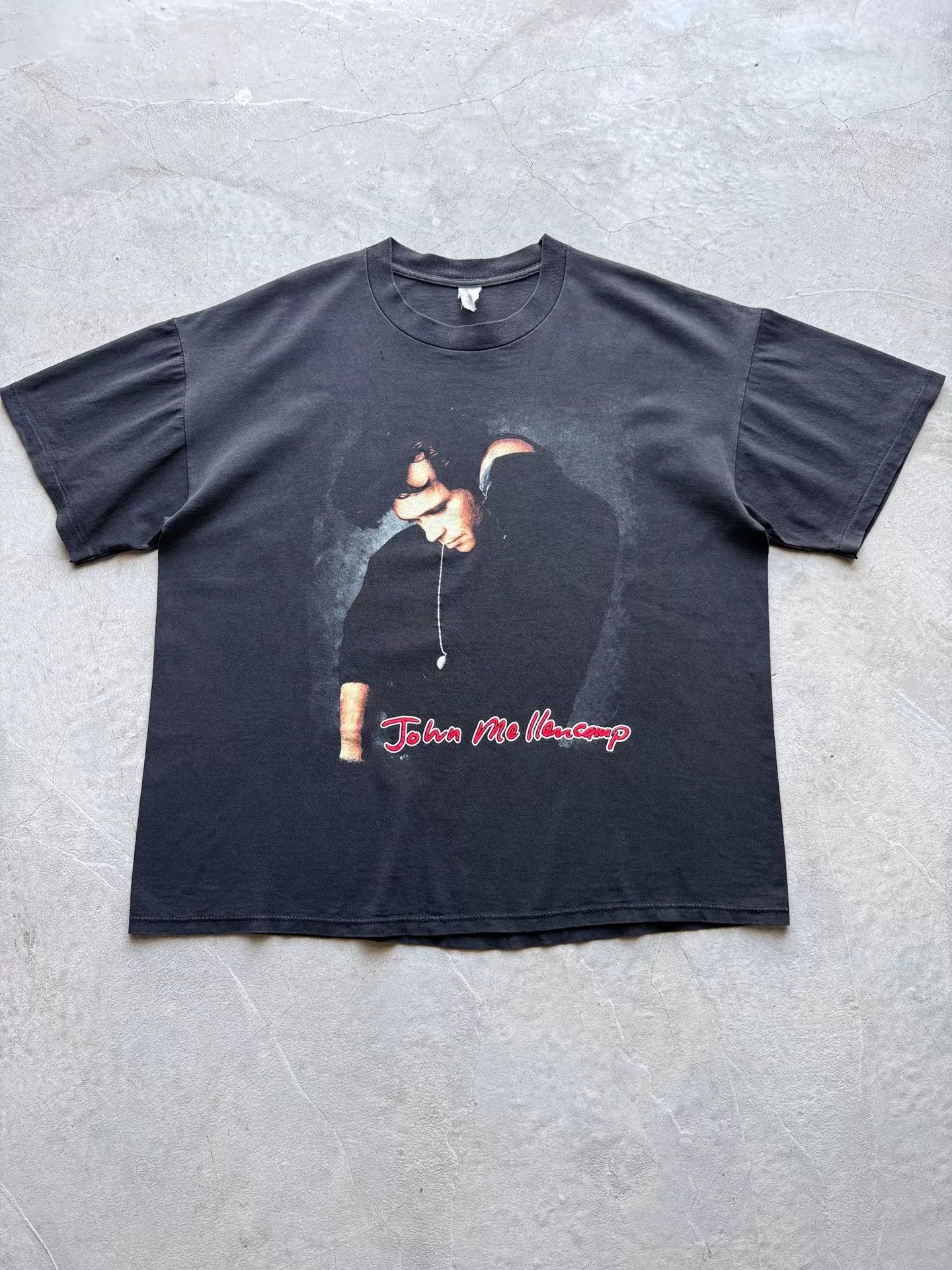 Vintage Vintage 90s John Mellencamp Concert Tee Size US XL / EU 56 / 4 - 1 Thumbnail