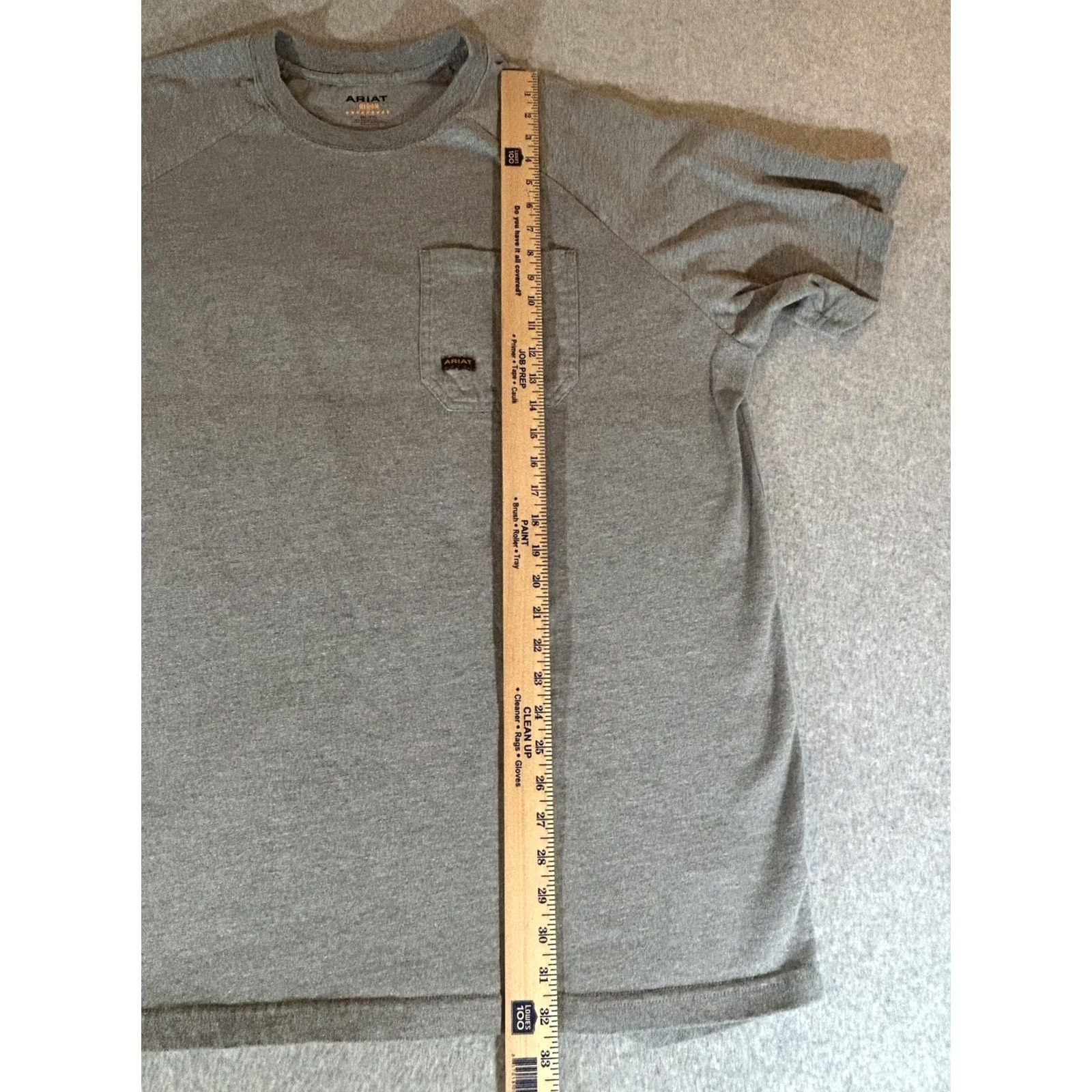 Ariat Ariat Shirt Mens 3XL Gray Crewneck REBAR Pocket Short Sleeve Workwear XXXL Shirt Mens 3XL Gray Crewneck REBAR Pocket Short Sleeve Workwear XXXL Size US XXL / EU 58 / 5 - 5 Thumbnail