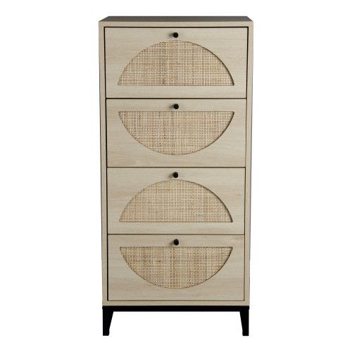 Designer × Homemade Natural rattan, Cabinet with 4 drawers, Suitable for living Size US L / EU 52-54 / 3 - 6 Thumbnail