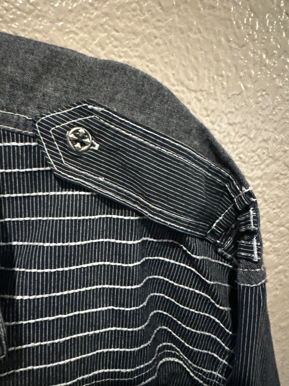 Affliction Black pinstripe Affliction button up long sleeve Size US L / EU 52-54 / 3 - 6 Thumbnail