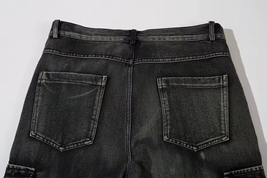 Japanese Brand × Jean Embroidery Big Pocket Wide Leg Jean Size US 33 - 9 Thumbnail