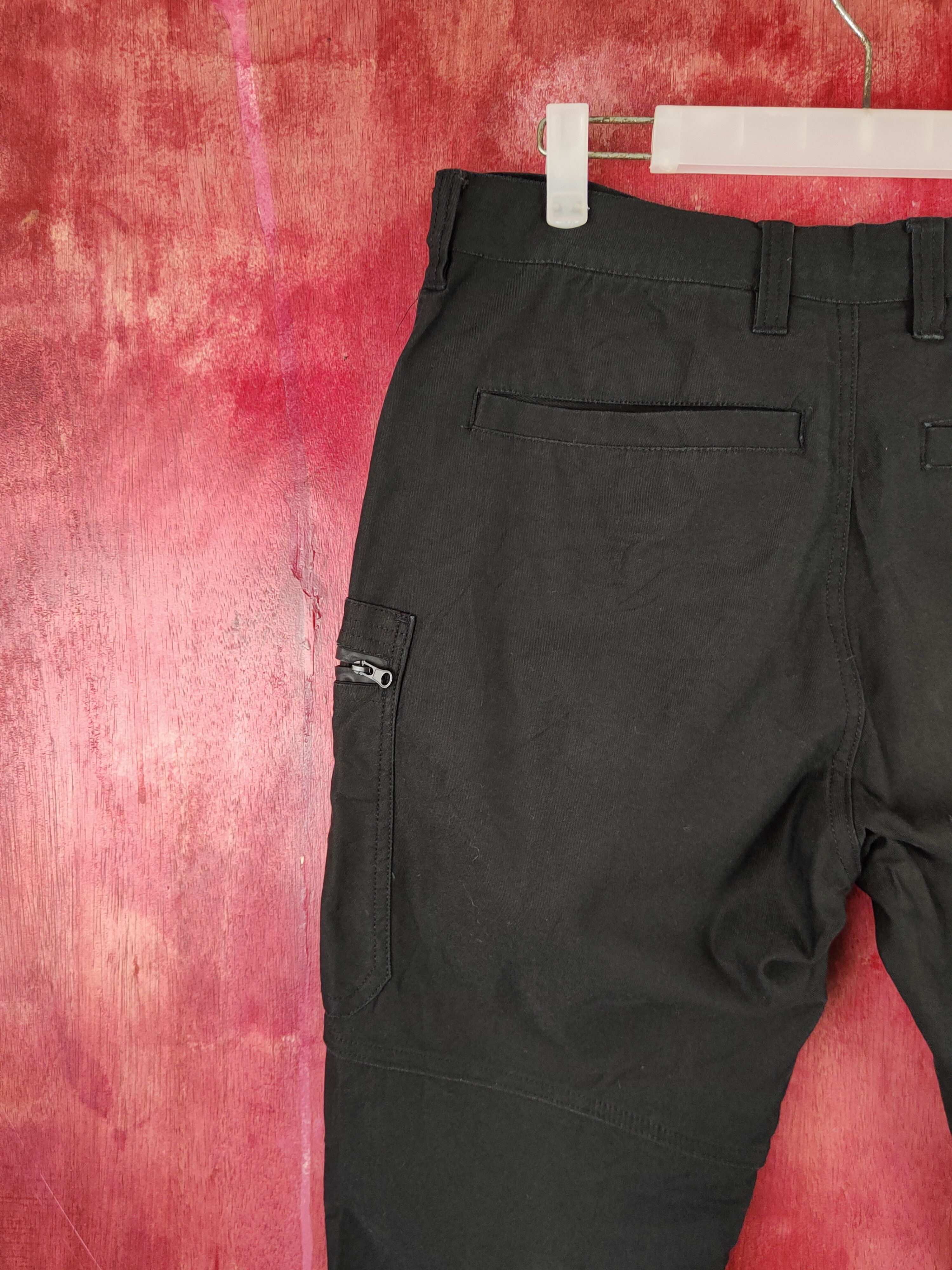 Japanese Brand Real Base Black Multipocket Tactical Cargo Pants #S1820 Size US 32 / EU 48 - 10 Thumbnail