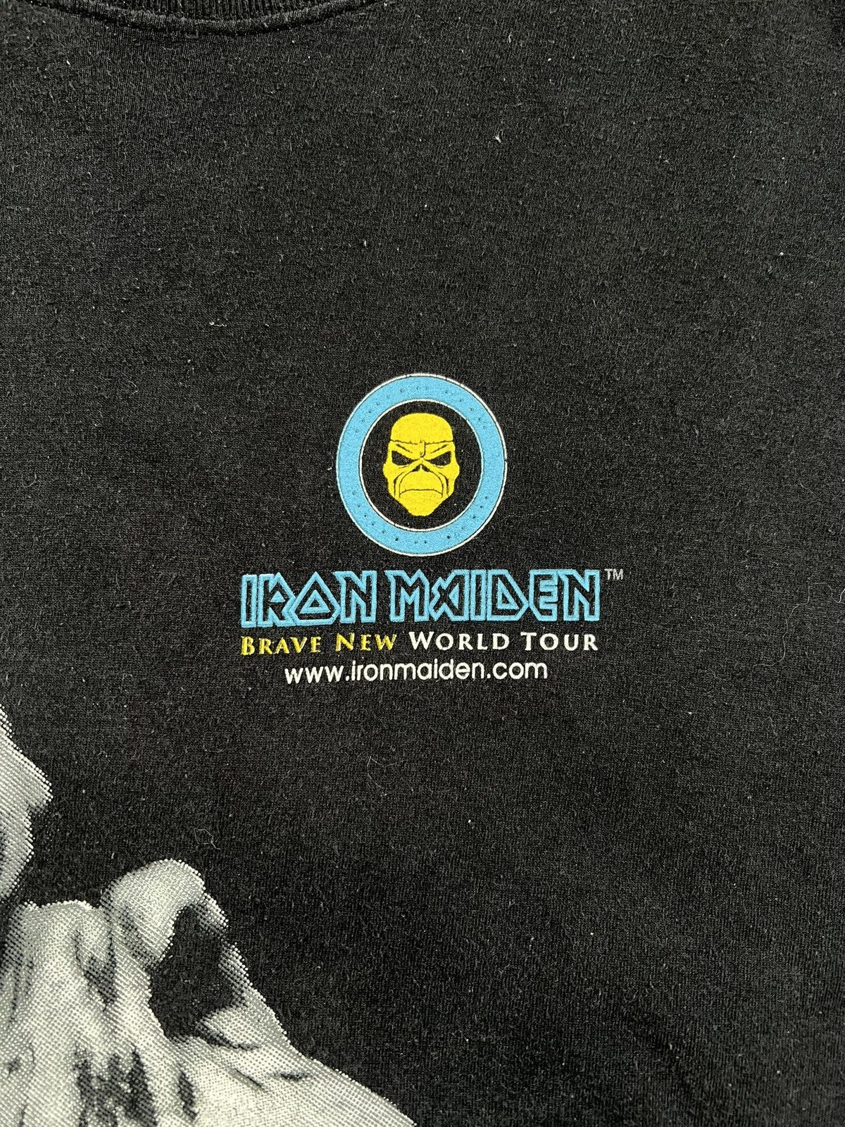 Band Tees Vintage 90s Iron Maiden Big Face Eddie Euro Band Tee Size US XL / EU 56 / 4 - 3 Thumbnail