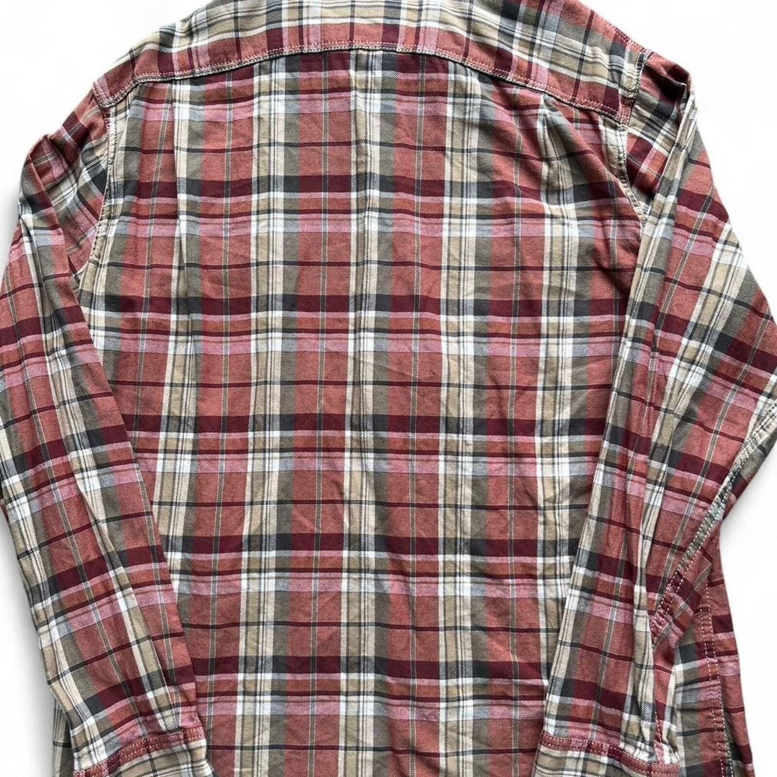 Eddie Bauer Eddie Bauer Snap Button Plaid Mens Large Long Sleeve Flannel Size US L / EU 52-54 / 3 - 2 Thumbnail
