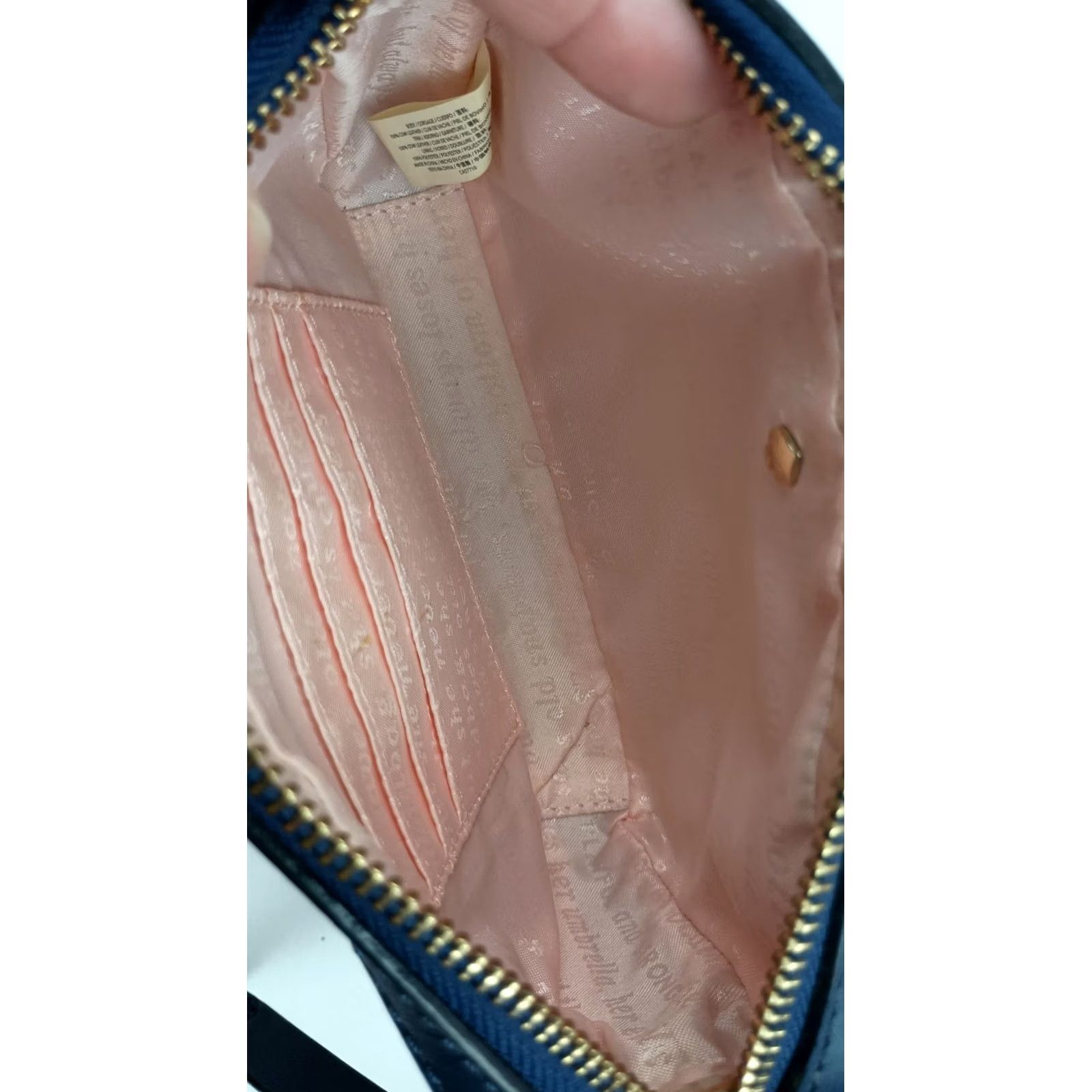 Vintage Kate Spade New York Crossbody Red Blue Leather Purse Size ONE SIZE - 6 Thumbnail
