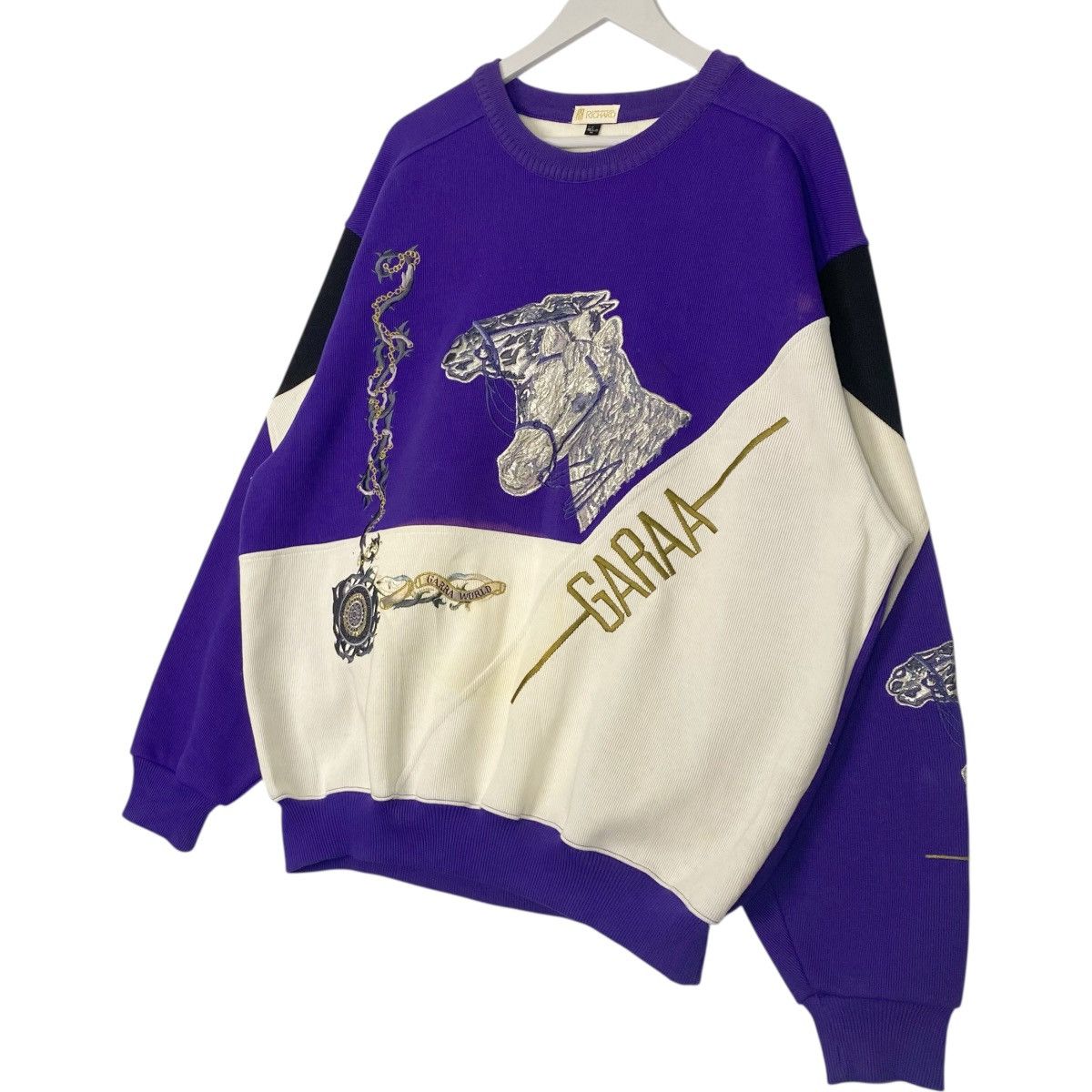 Other Vintage Richard Sweatshirt Crewneck Over Print Purple Size L Size US L / EU 52-54 / 3 - 2 Thumbnail