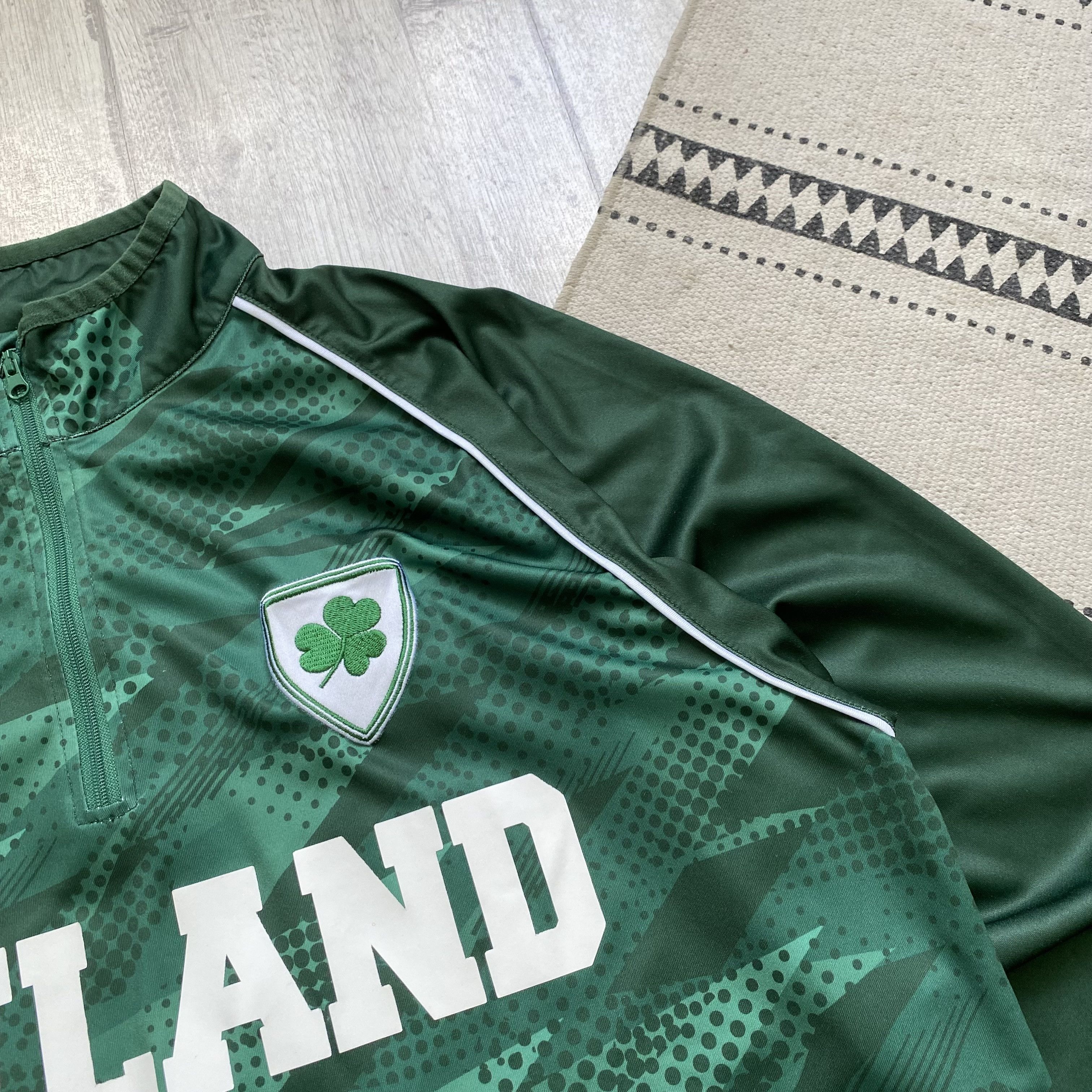 Cotton Traders ☘️ Blokcore Ireland jersey longsleeve soccer rugby Guinness Size US XL / EU 56 / 4 - 4 Thumbnail