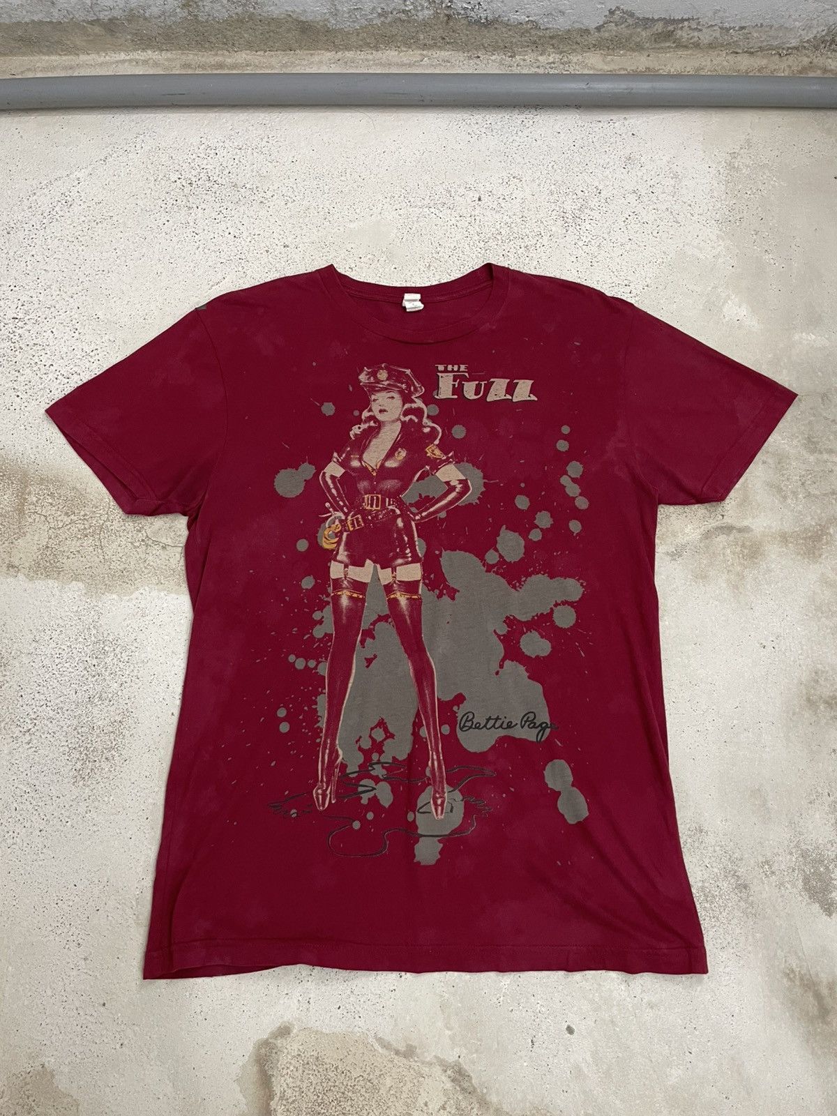 Vintage Model Bettie Page The Fuzz Sexy Police Custom Overprint Size US M / EU 48-50 / 2 - 1 Thumbnail