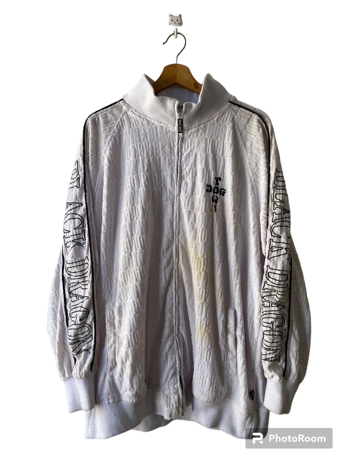 Dogtown × Japanese Brand × Vintage DogTown Black Dragon Design Monogram Zipper Jacket Size US XL / EU 56 / 4 - 2 Thumbnail