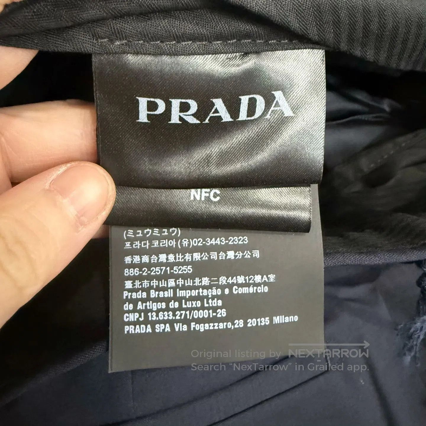 Prada Prada Dark Blue Straight. Size US 28 / EU 44 - 4 Thumbnail
