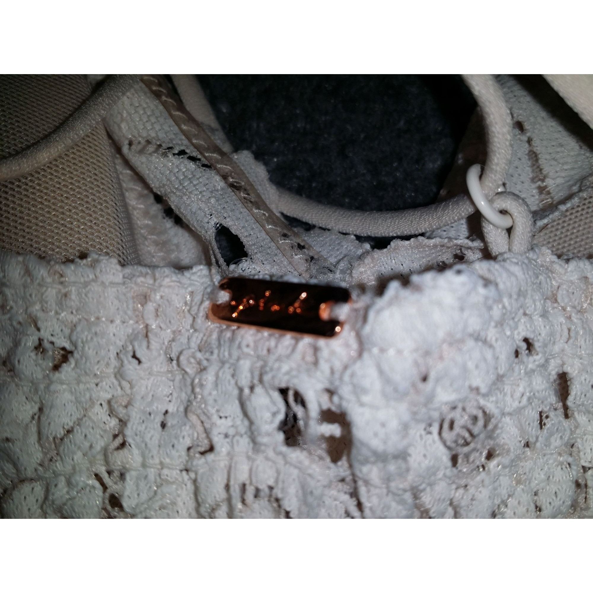 Victoria's Secret Victoria's Secret Pink Halter Bralette Women Sz M White Lace Size ONE SIZE - 3 Thumbnail