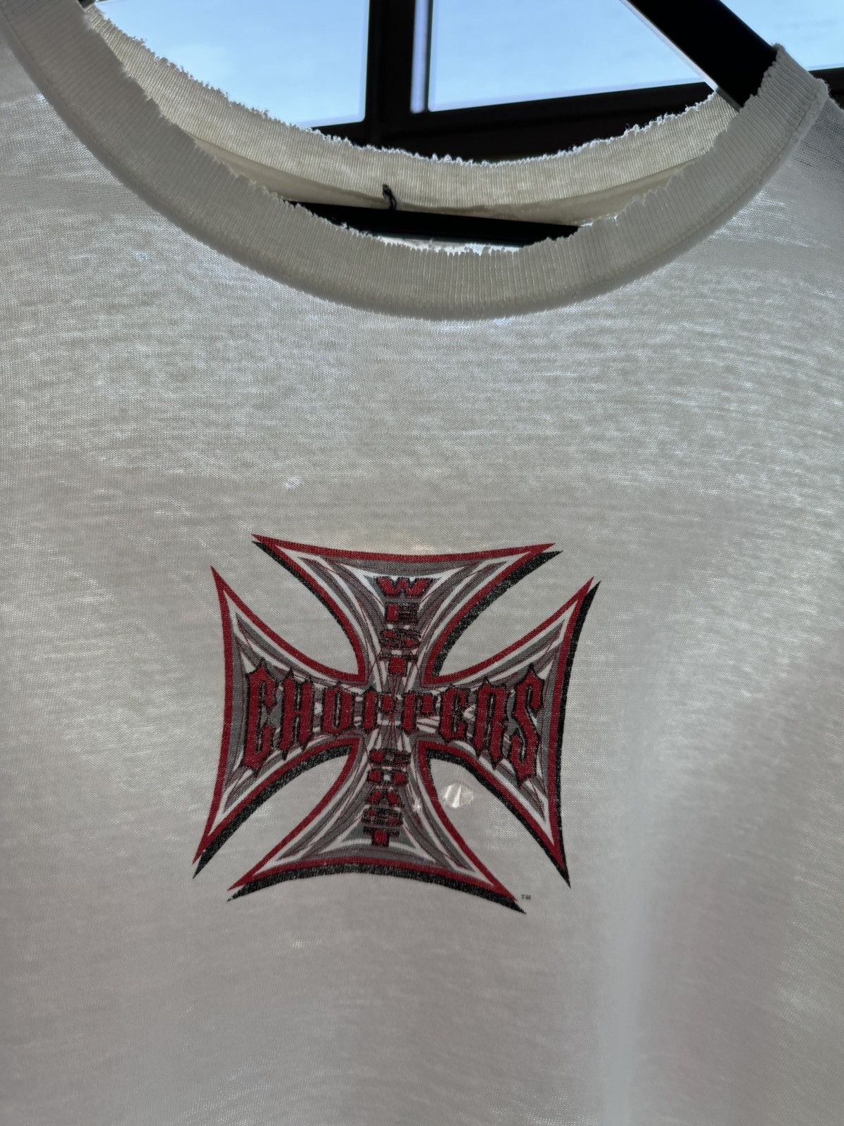 Vintage VINTAGE 90s THRASHED WEST COAST CHOPPERS WCC FADED OVERSIZED Size US XL / EU 56 / 4 - 9 Thumbnail